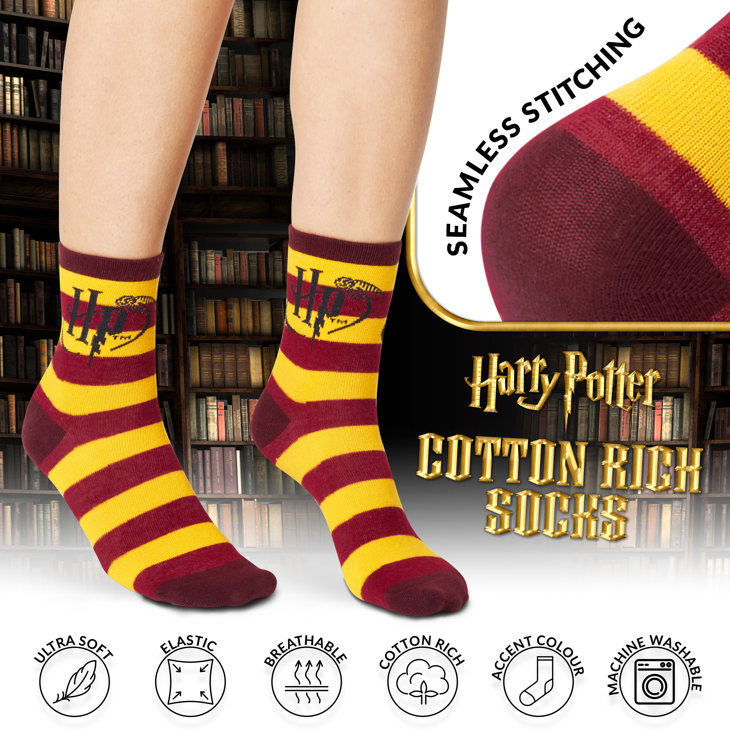 harry-potter-coffret-mug-c-ramique-325ml-chaussettes-jaune image 4