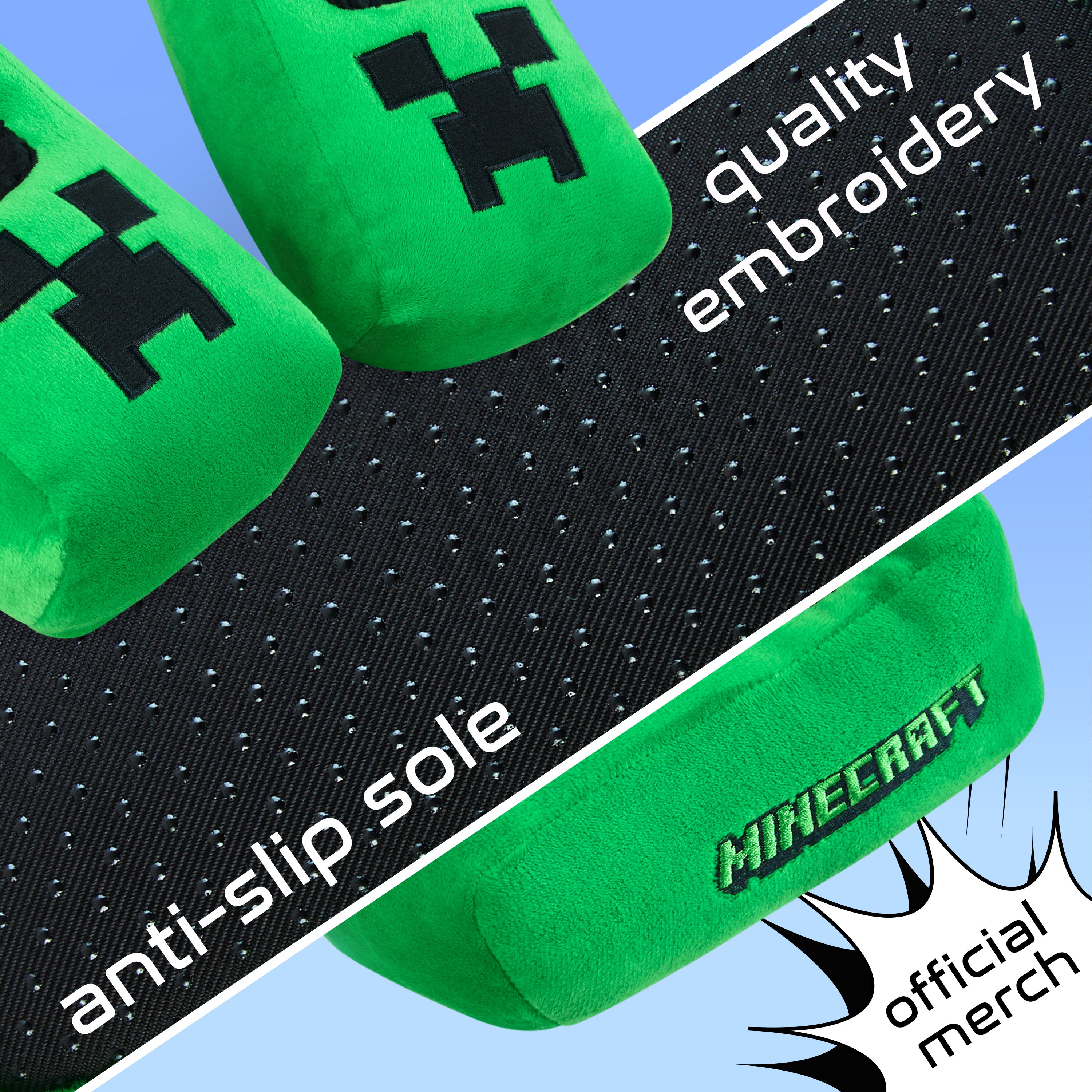 minecraft-chaussons-gar-on-creeper-chaud-antid-rapant-2 image 5