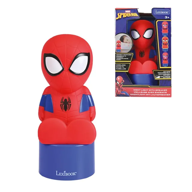lexibook-spider-man-ns02sp-veilleuse-enceinte-bluetooth-enfant image 1