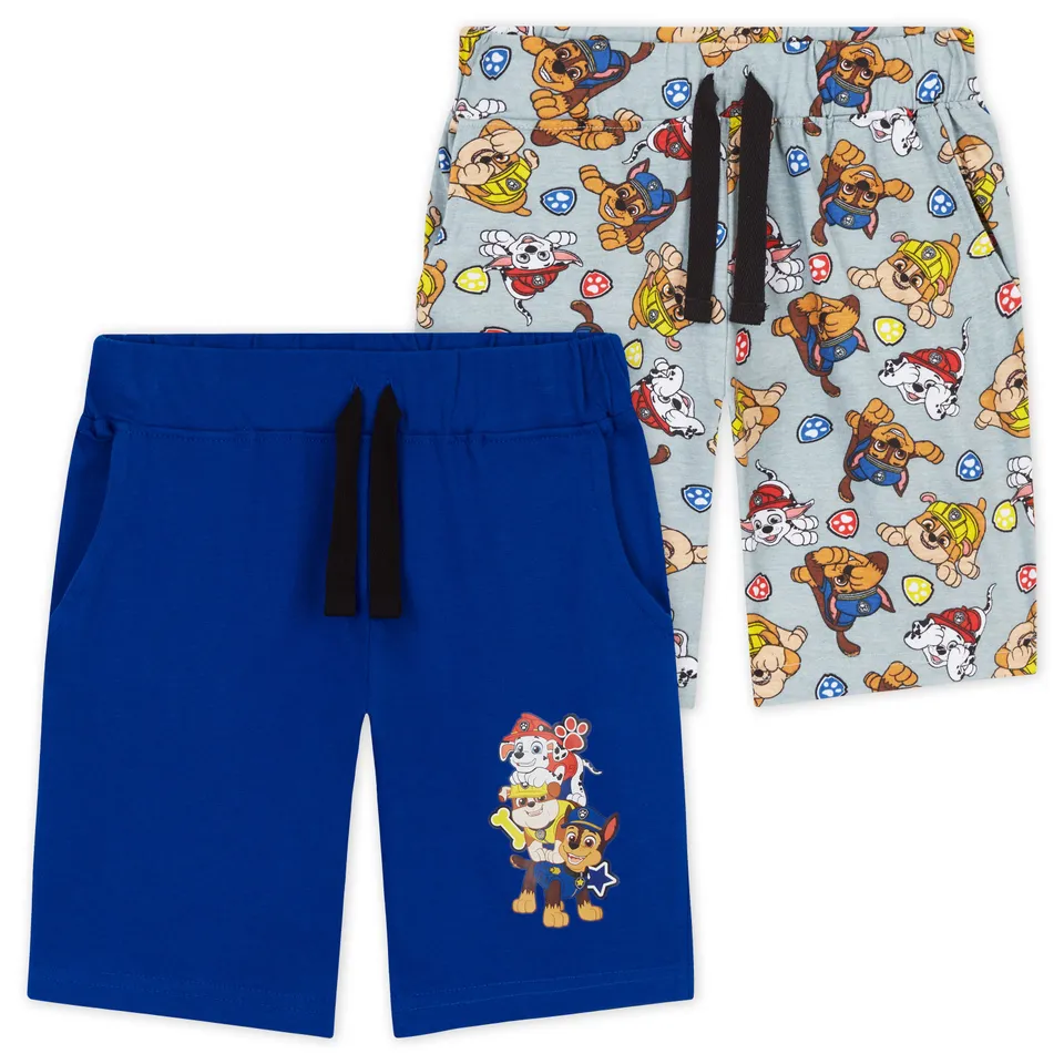 pat-patrouille-short-gar-on-lot-2-coton-5-6-ans-poches image 1