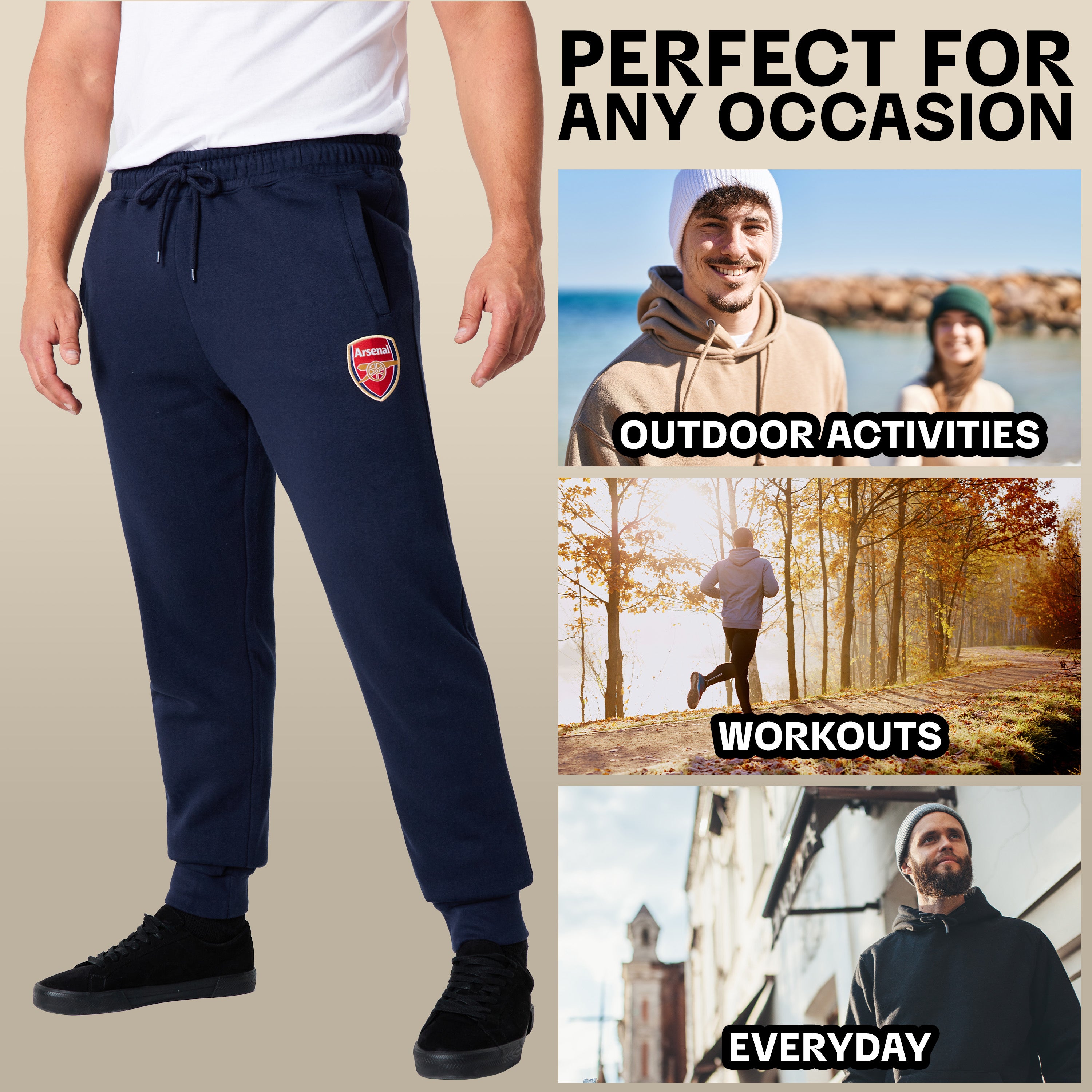 arsenal-men-pantalon-jogging-homme-poches-logo-respirant image 5