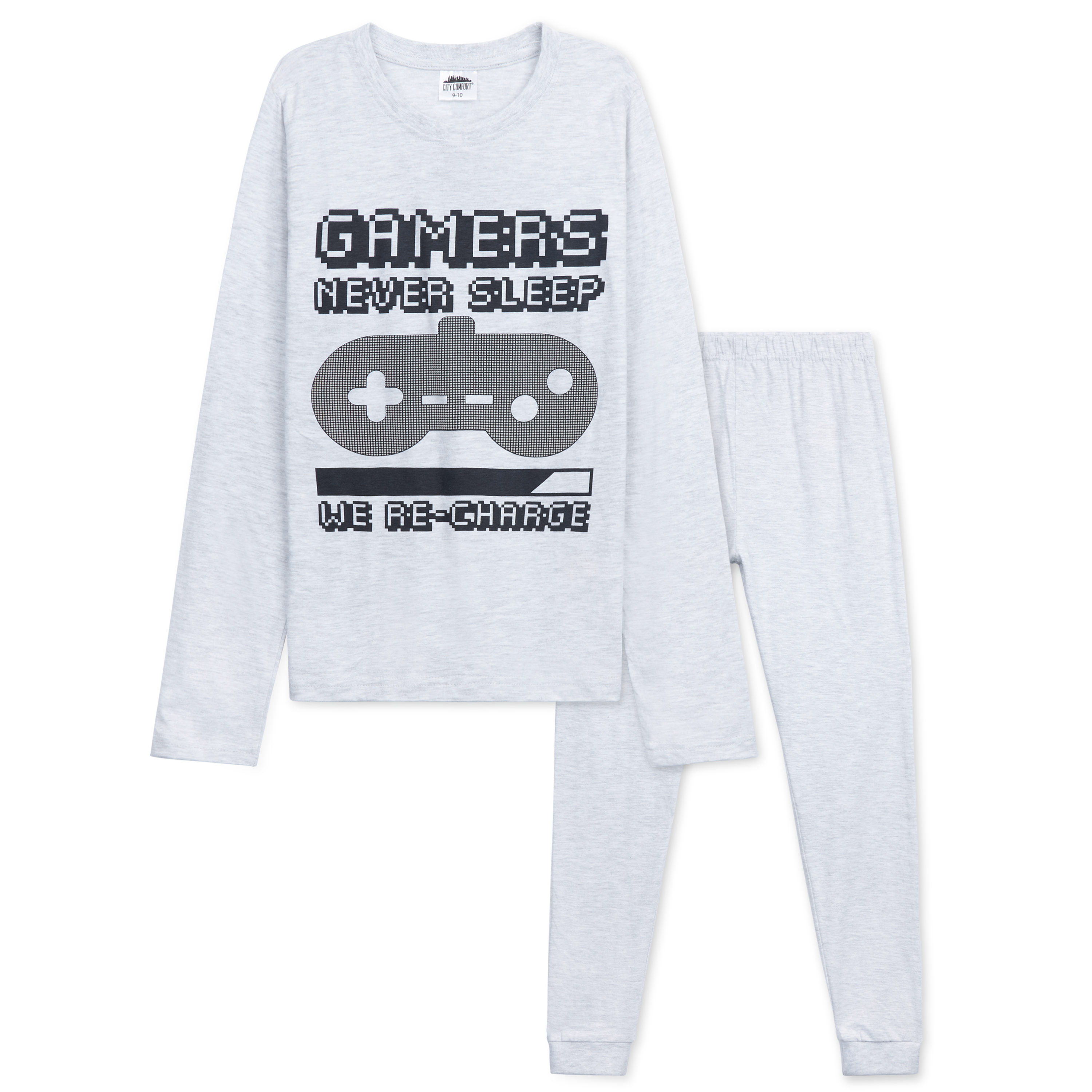 citycomfort-pyjama-gar-on-long-gaming-9-10-ans-coton image 1