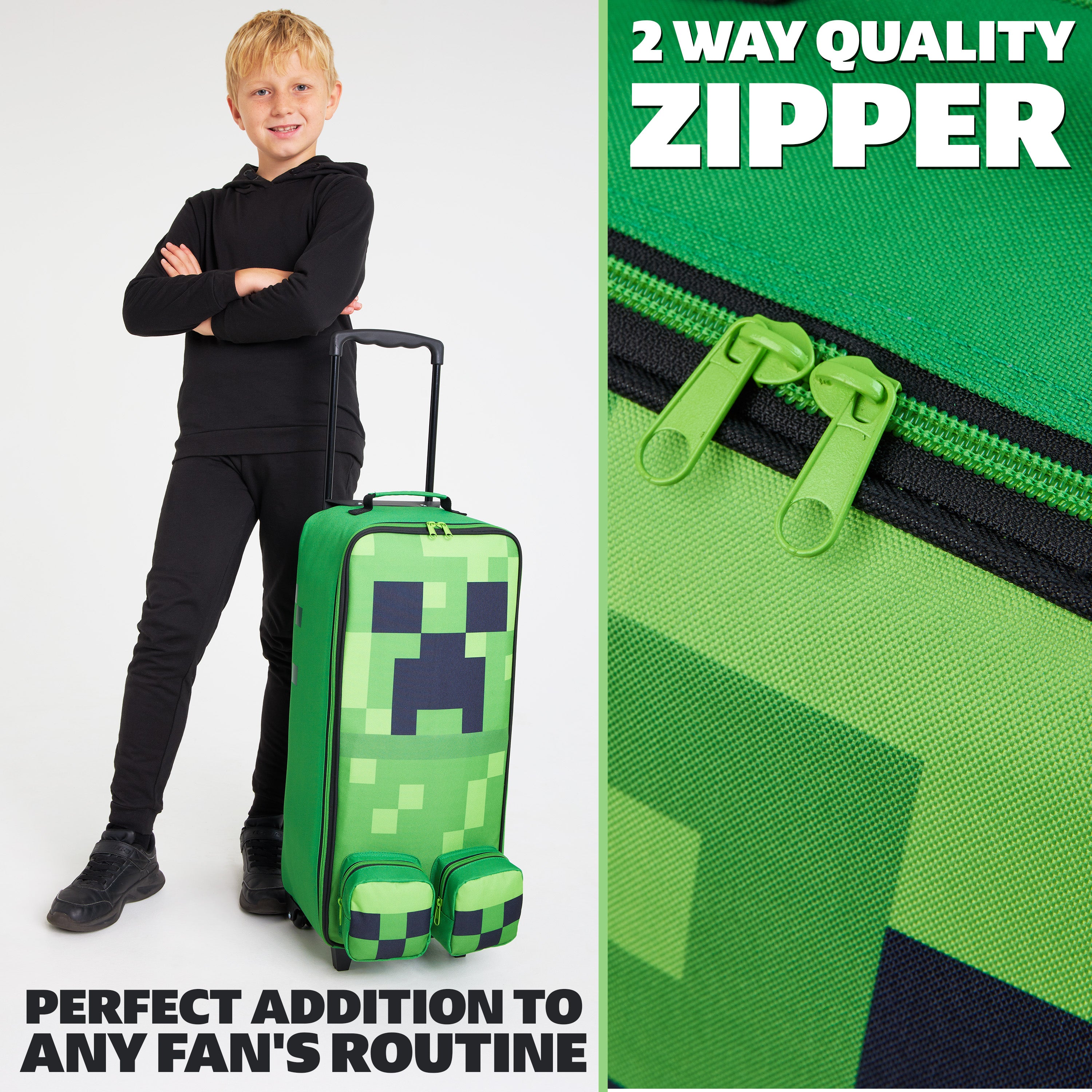 minecraft-valise-enfant-trolley-pliable-24-2l-4-roues image 2