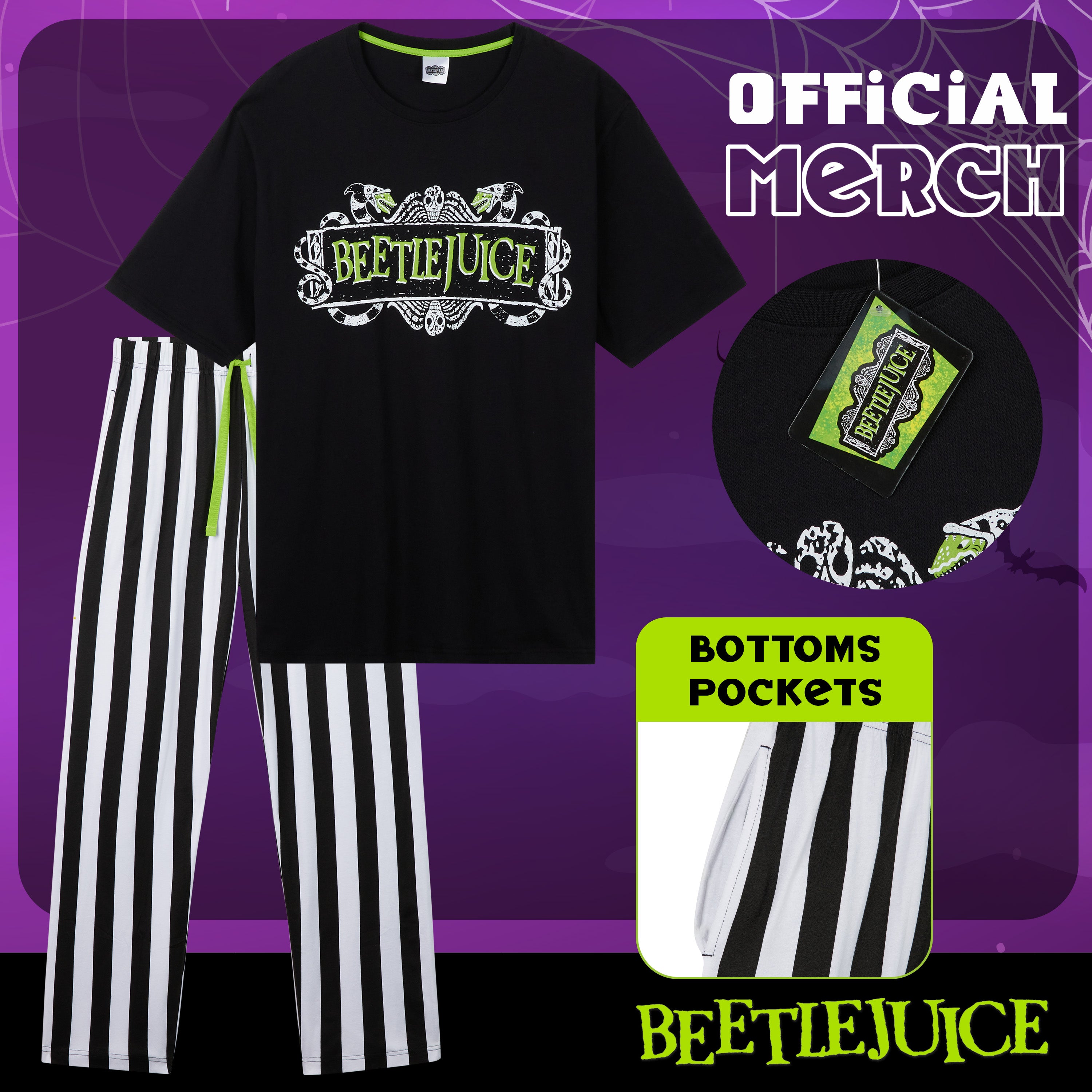 get-trend-beetlejuice-ensemble-pyjama-coton-homme image 3
