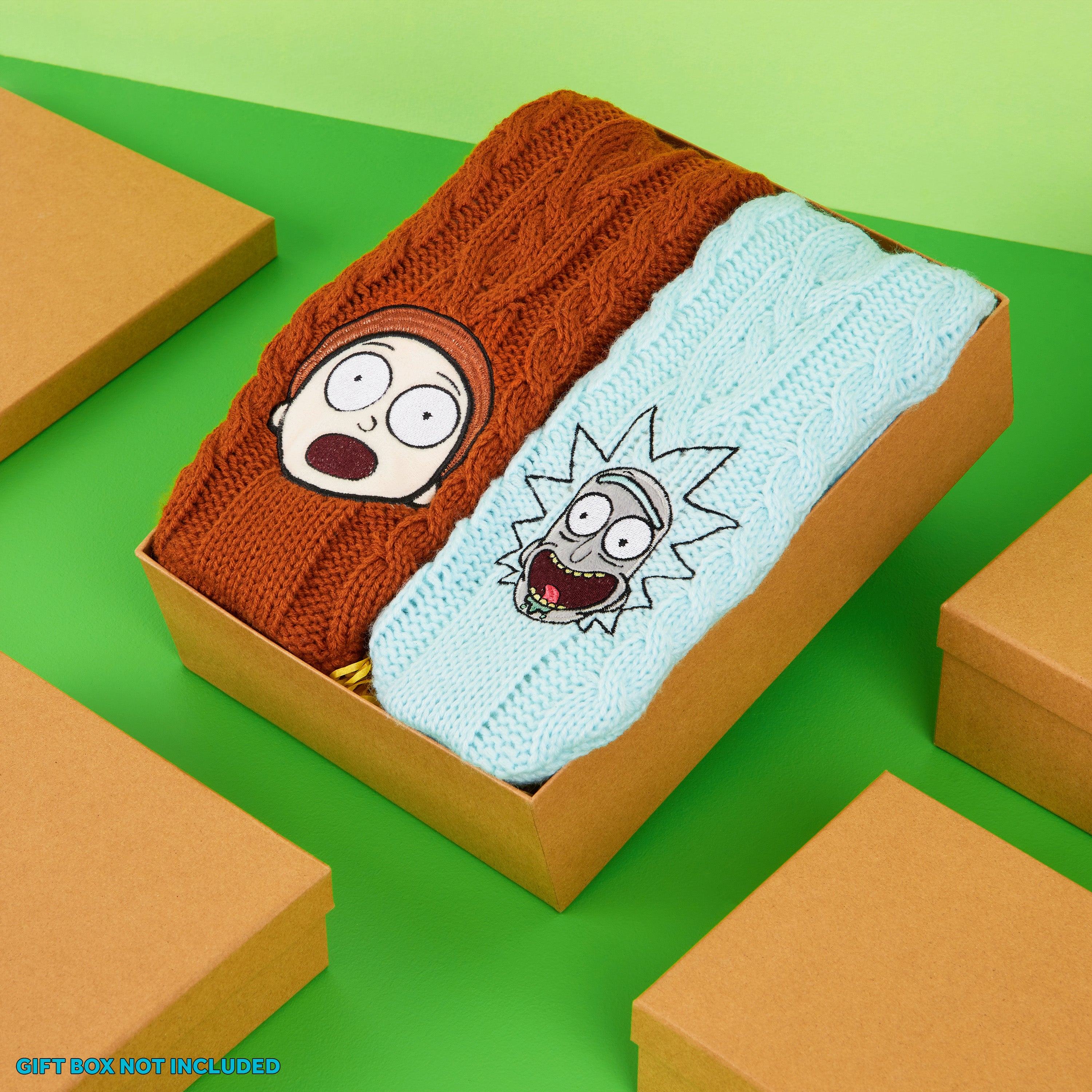rick-and-morty-chaussettes-pilou-homme-rouille-bleu-antides image 2