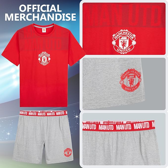 manchester-united-pyjama-gar-on-court-foot-t-shirt-short image 3
