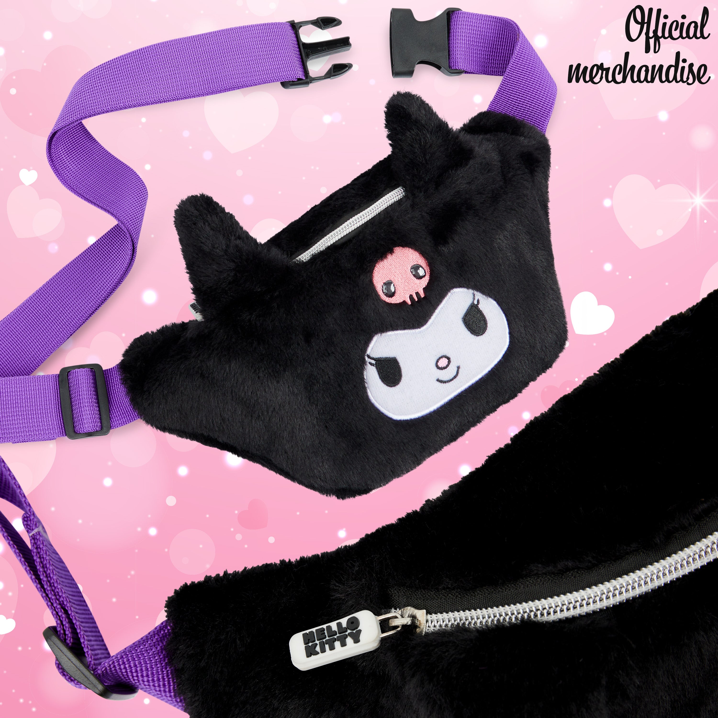 hello-kitty-sac-banane-fille-peluche-noire-r-glable image 2