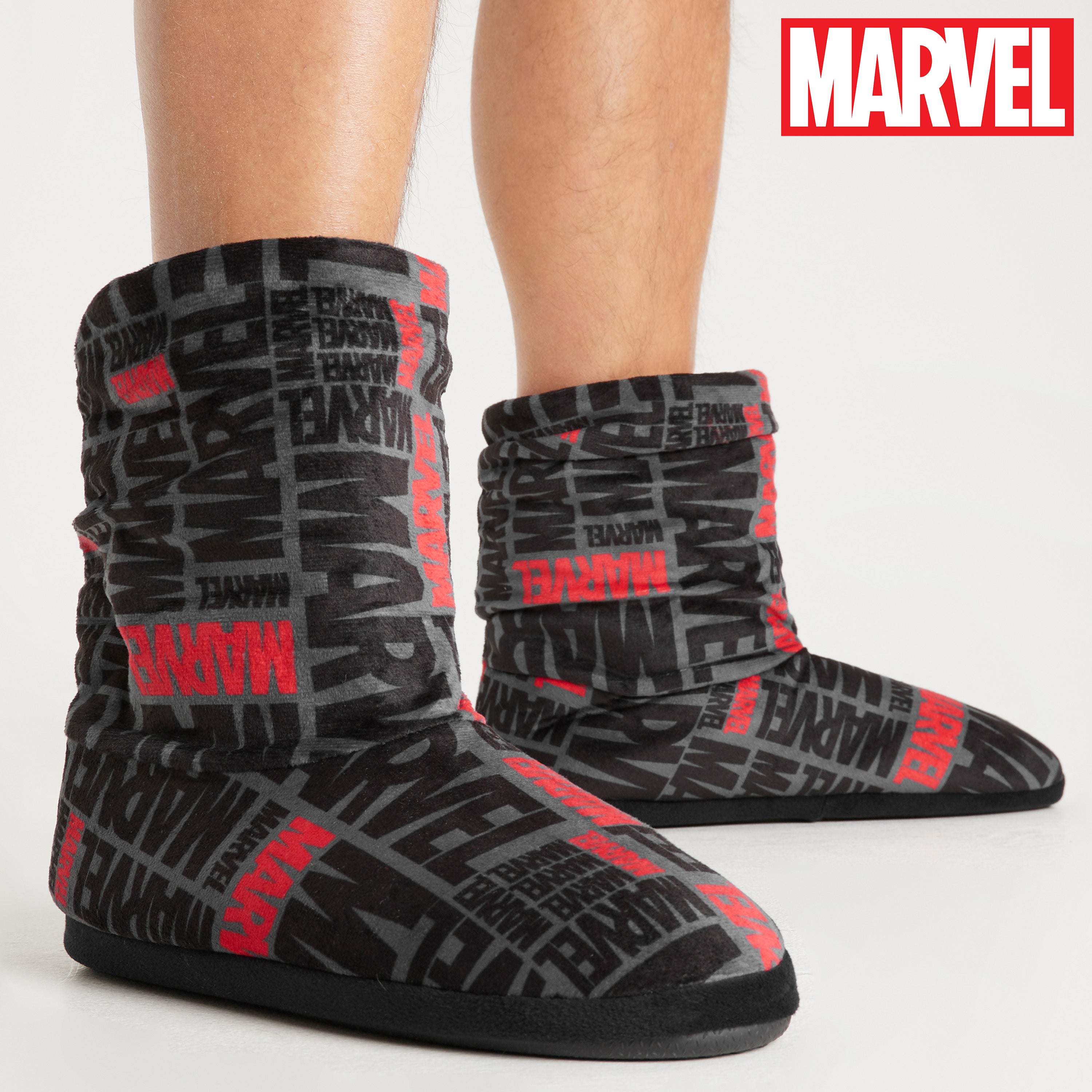 marvel-chaussons-homme-pantoufles-bottines-peluche image 2