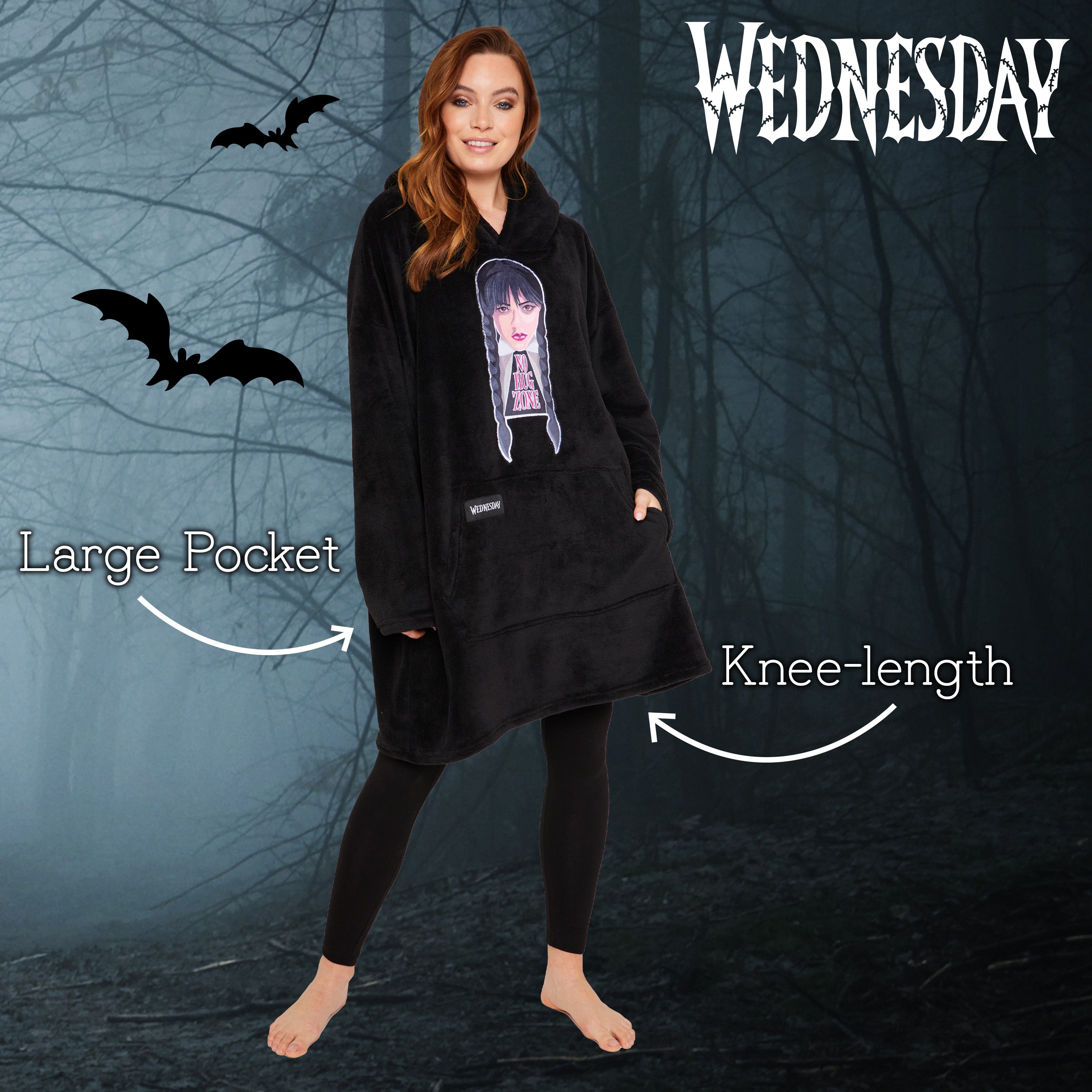 get-trend-wednesday-sweat-plaid-femme-noir-oversized image 4