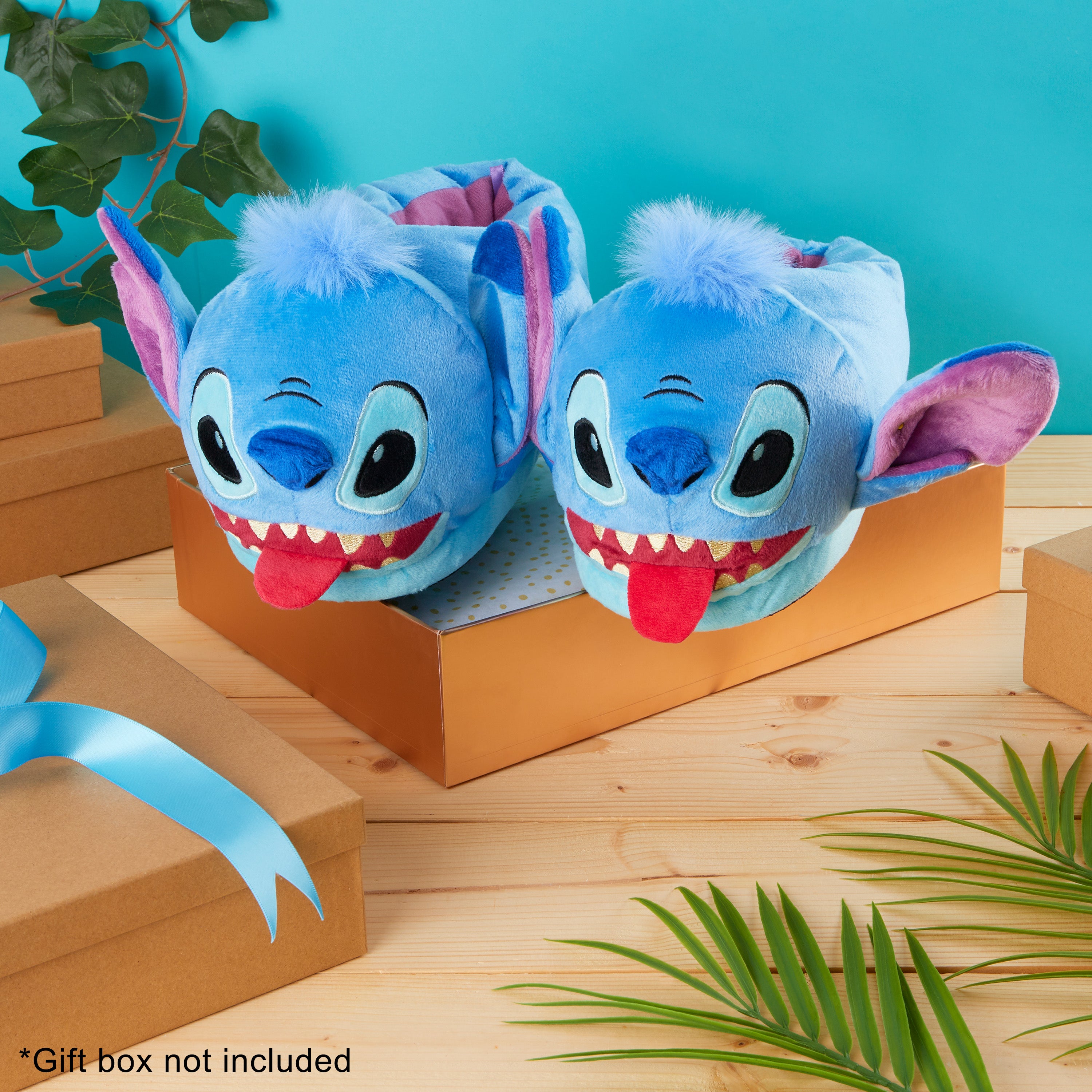 disney-stitch-pantoufle-femme-3d-bleue-chaude-antid-rapante image 2