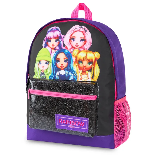 rainbow-high-sac-dos-fille-paillettes-poches-zip image 1