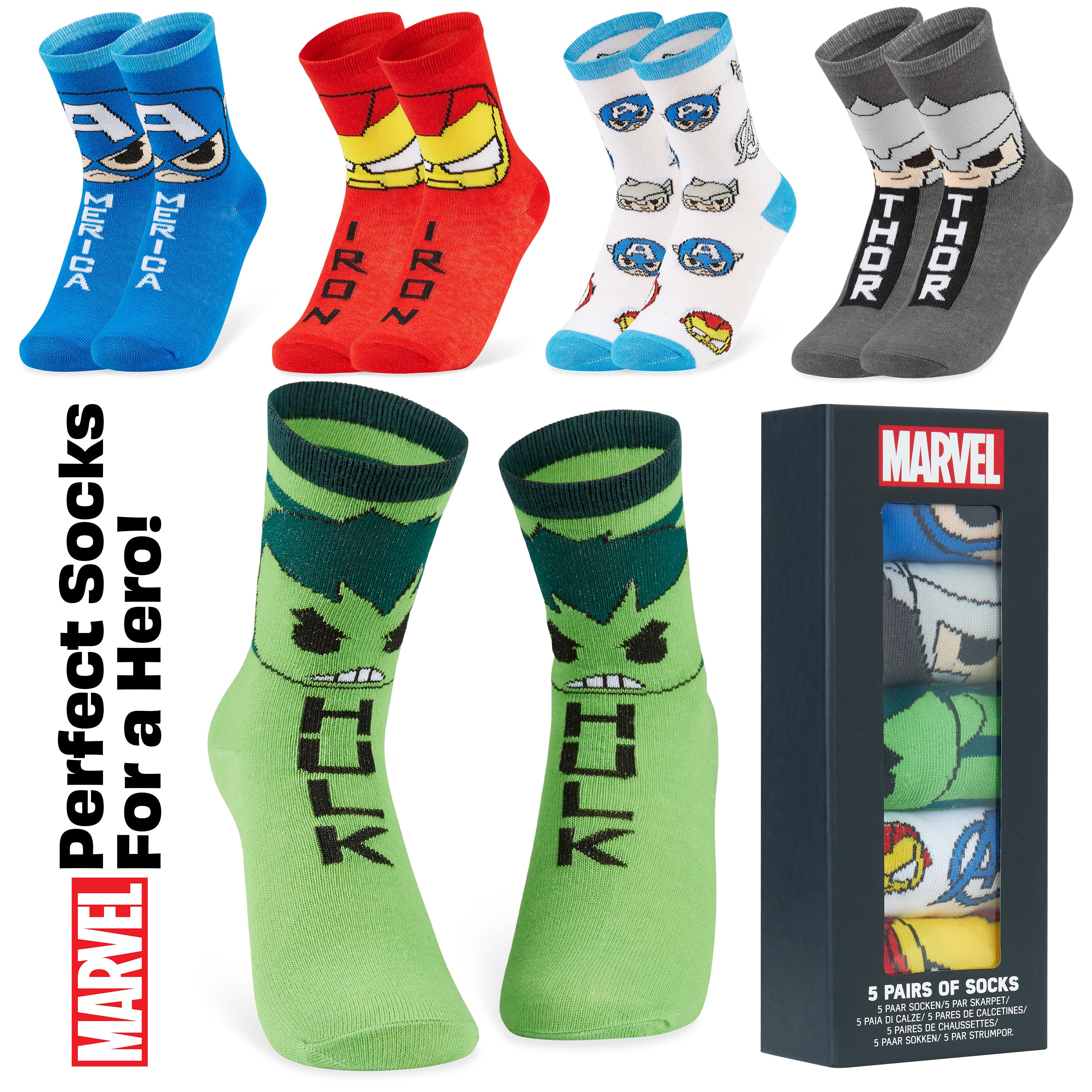 marvel-spiderman-chaussettes-gar-on-lot-de-5-mi-mollet image 7