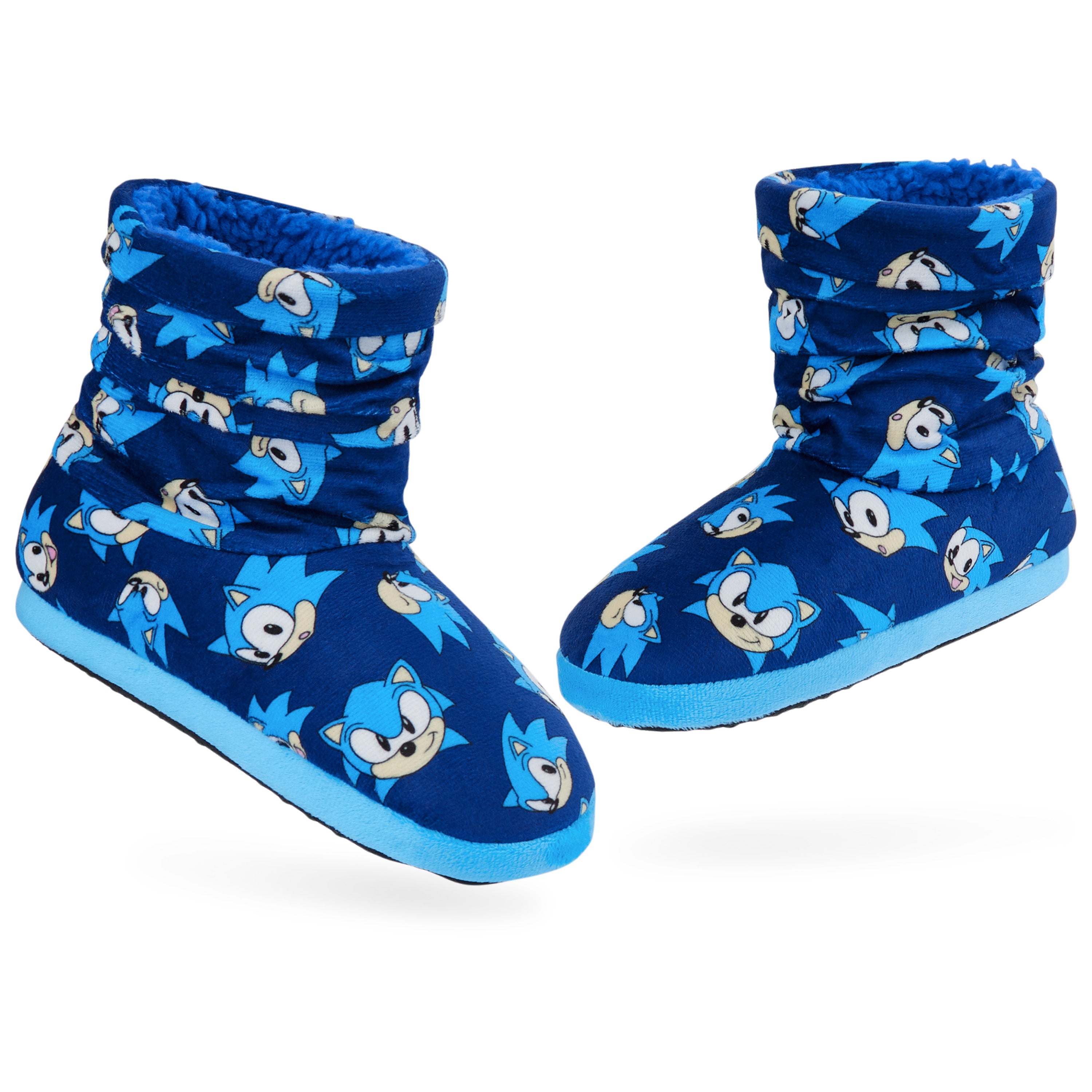 get-trend-sonic-chaussons-gar-on-boots-peluche-chaud image 1
