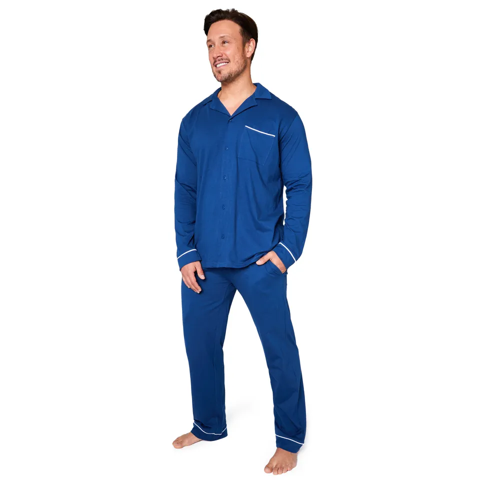 get-trend-men-ciycomfort-pyjama-homme-bleu-marine image 1