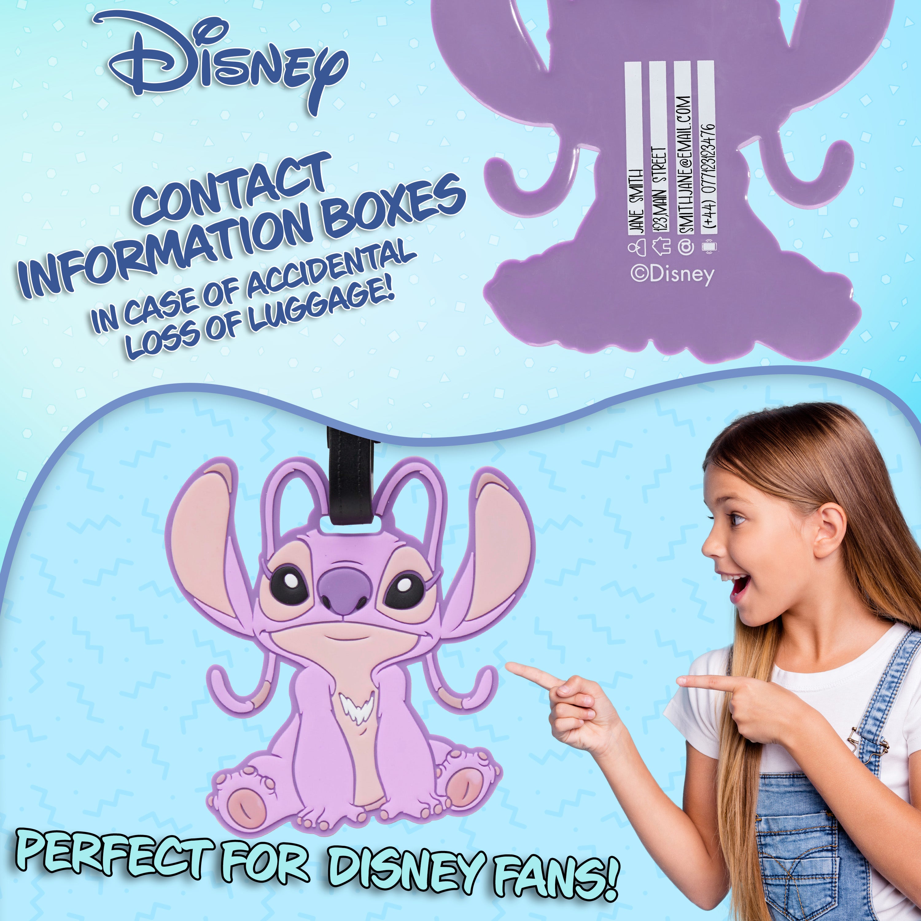 disney-tiquette-valise-angel-pvc-adresse image 3