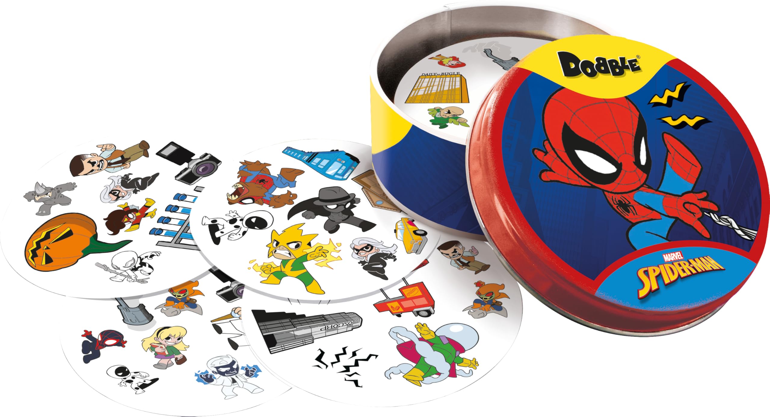 marvel-dobble-spiderman-jeu-cartes-55-cartes-6-ans image 5
