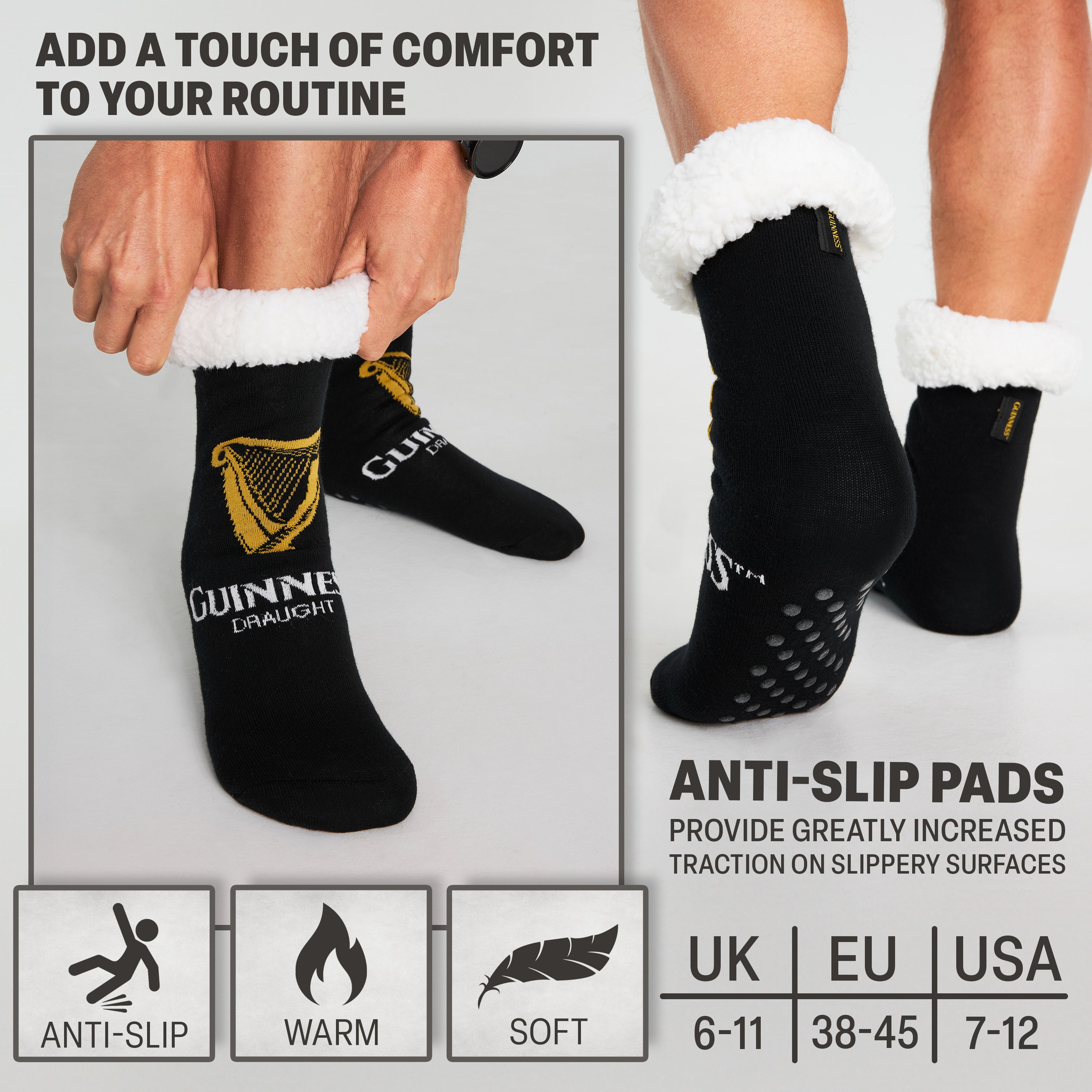 guinness-chaussons-chaussettes-homme-pilou-antid-rapant image 6
