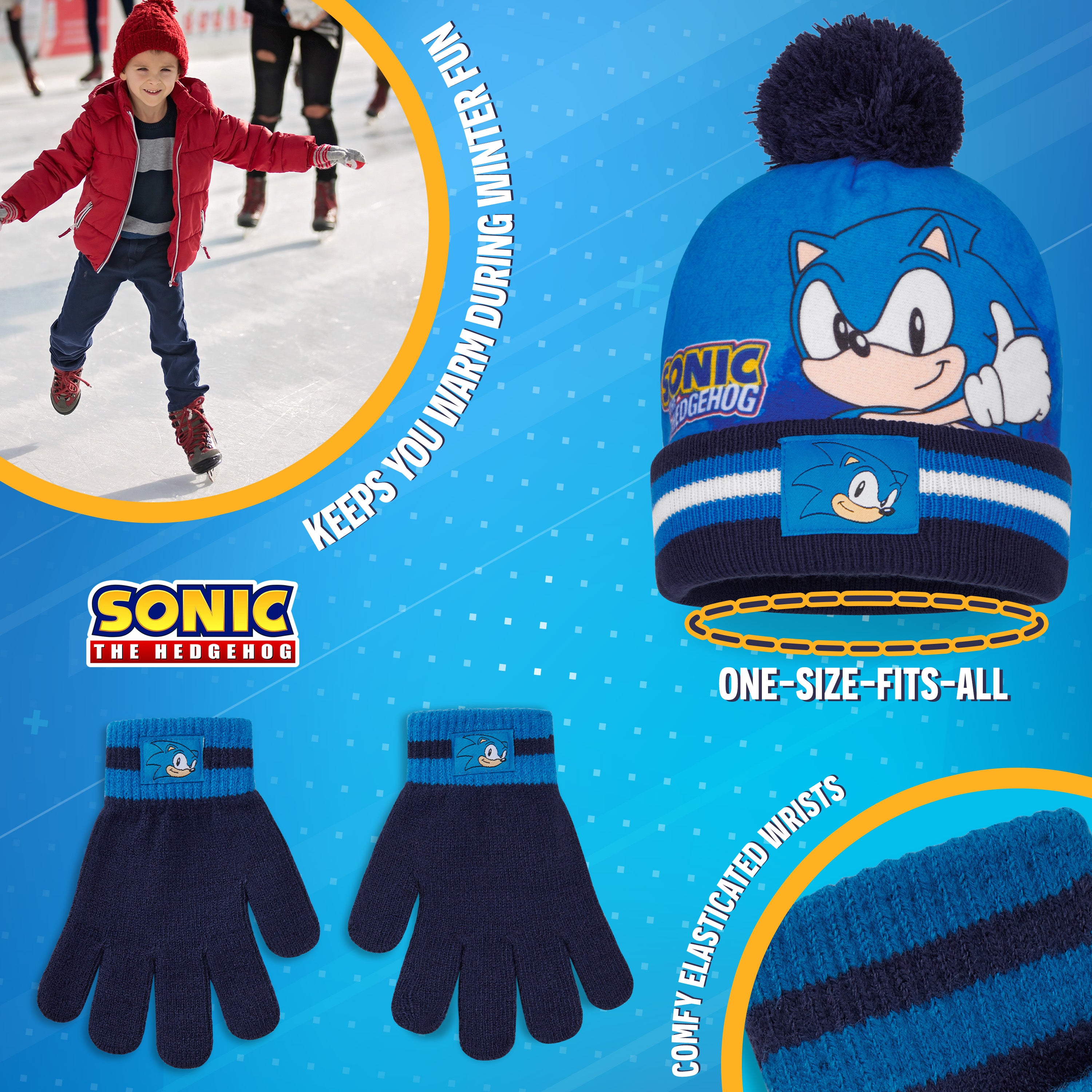 sonic-the-hedgehog-ensemble-bonnet-charpe-gants-gar-on-chaud image 6