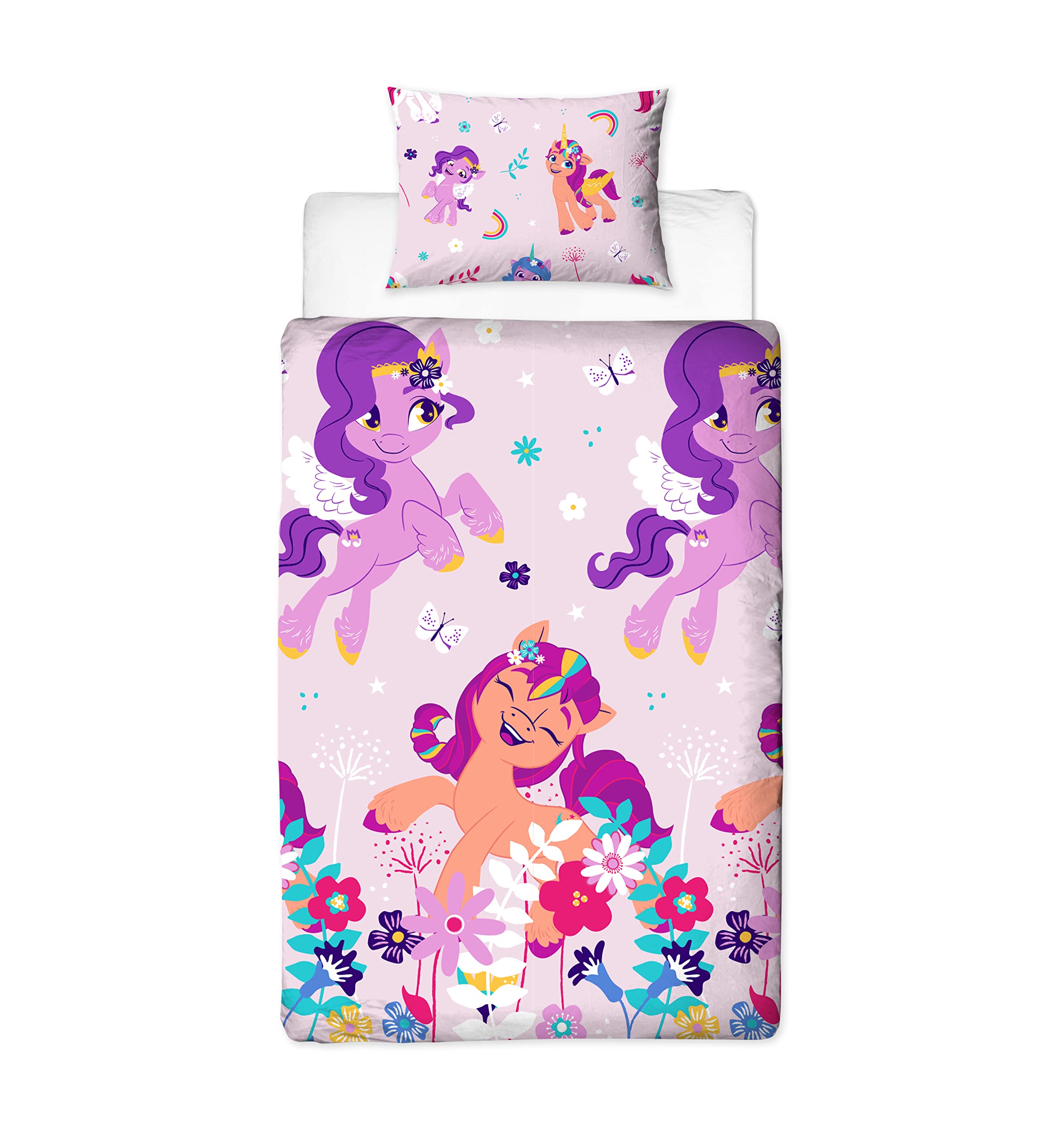 my-little-pony-parure-de-lit-simple-fleurs-135x200-polyester image 1