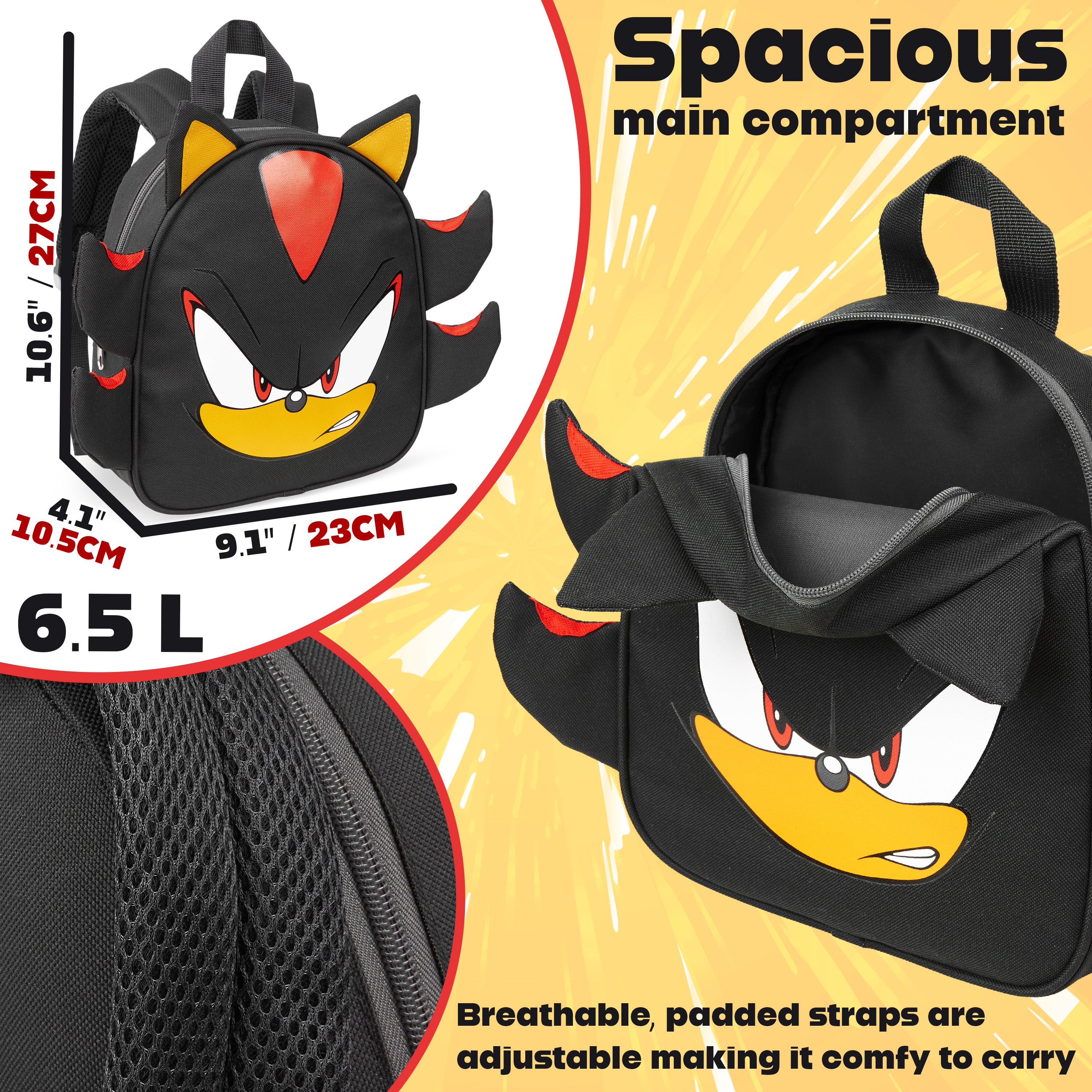 sonic-sac-dos-enfant-gamer-bleu-l-ger image 6