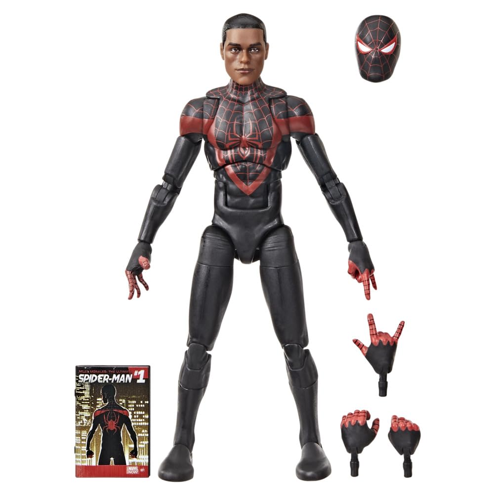 marvel-legends-ultimate-miles-morales-spider-man-figurine-15-cm image 1