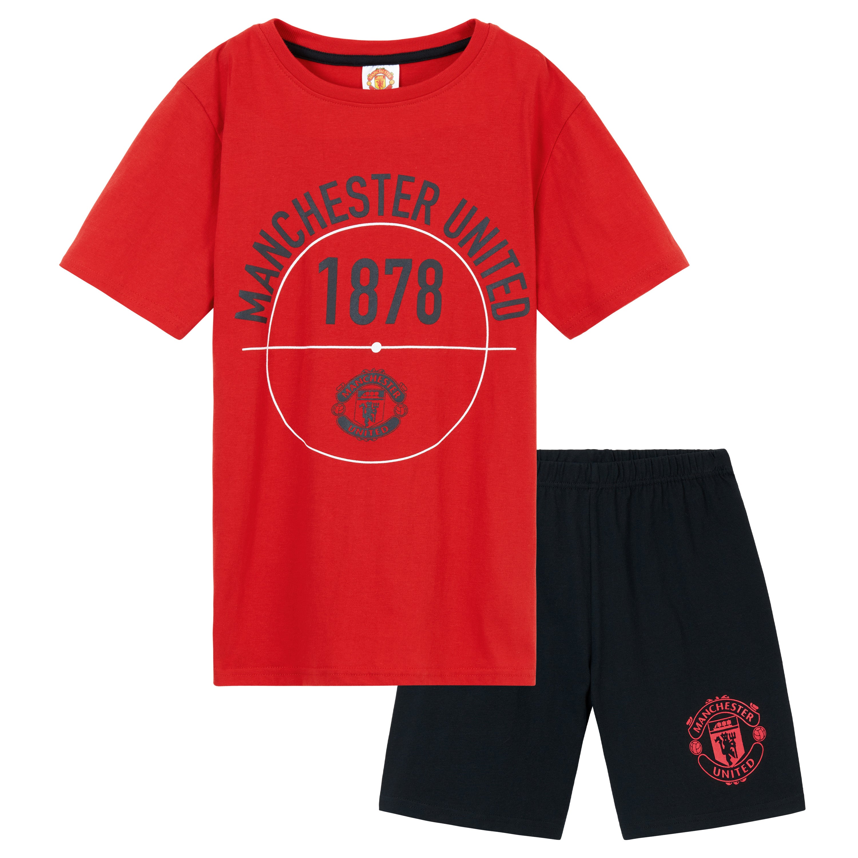 manchester-united-pyjama-gar-on-t-shirt-short-coton-5-14-ans image 1
