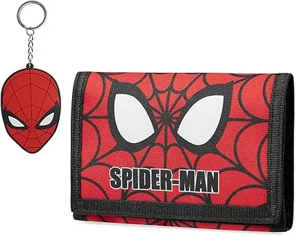 marvel-avengers-portefeuille-gar-on-porte-cl-s-spider-man-rouge image 1