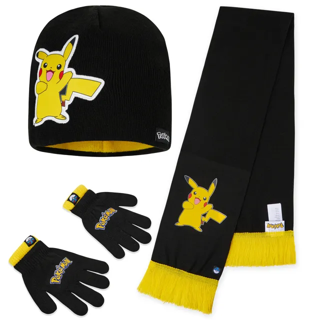 pok-mon-set-hiver-enfant-bonnet-gants-charpe-pikachu image 1