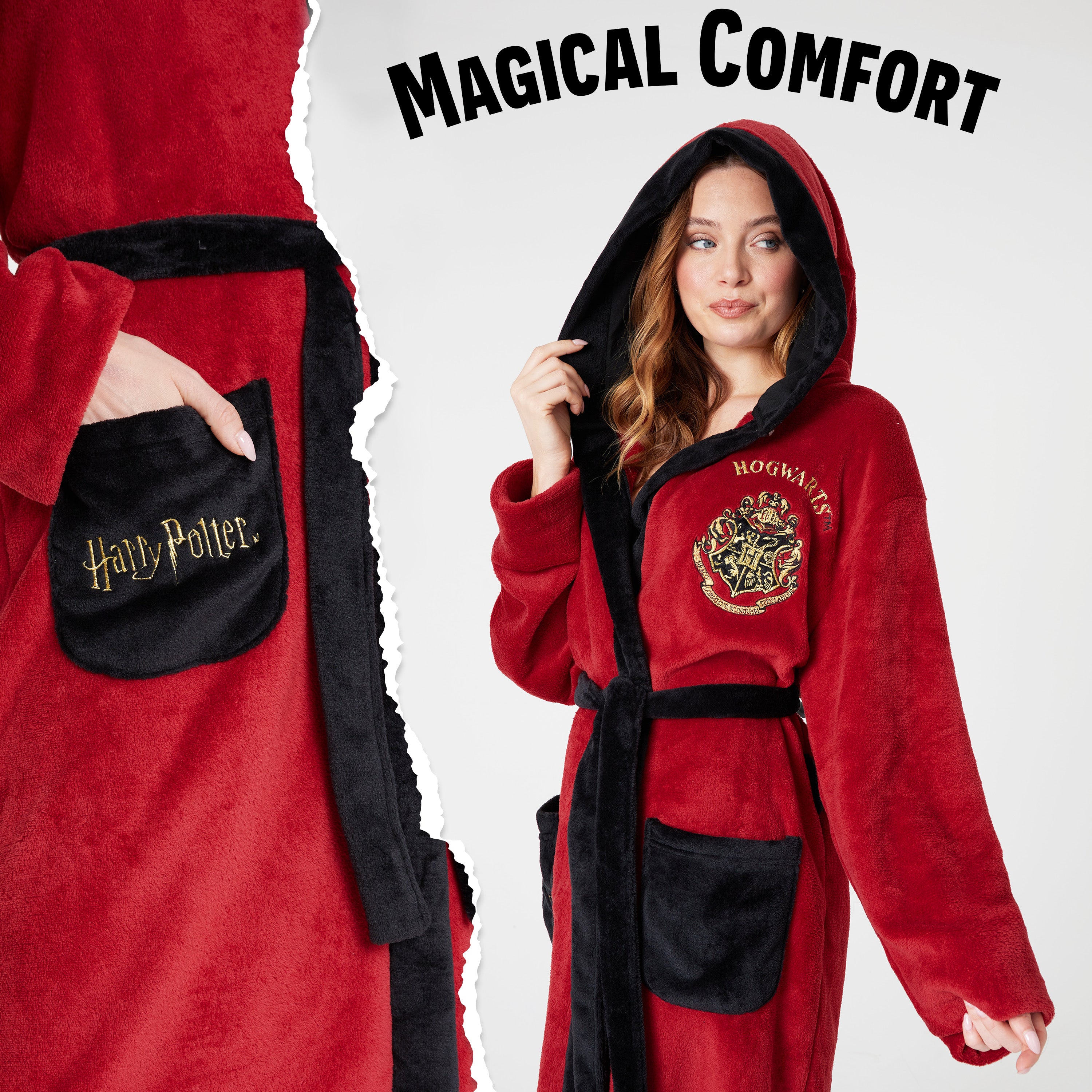 harry-potter-peignoir-polaire-femme-capuche-m image 3