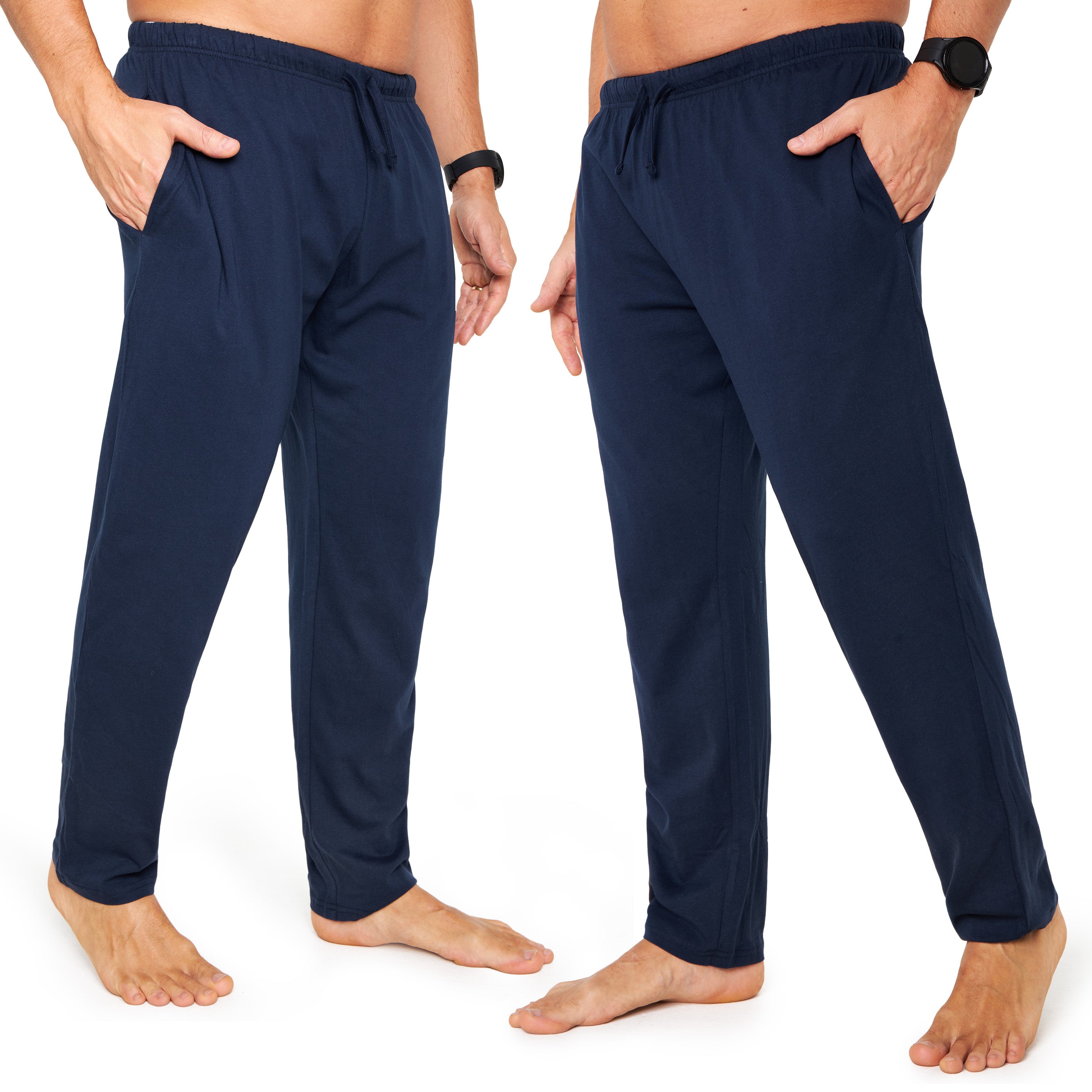 citycomfort-bas-pyjama-homme-coton-poches-lot-2-noir-m-4xl image 7