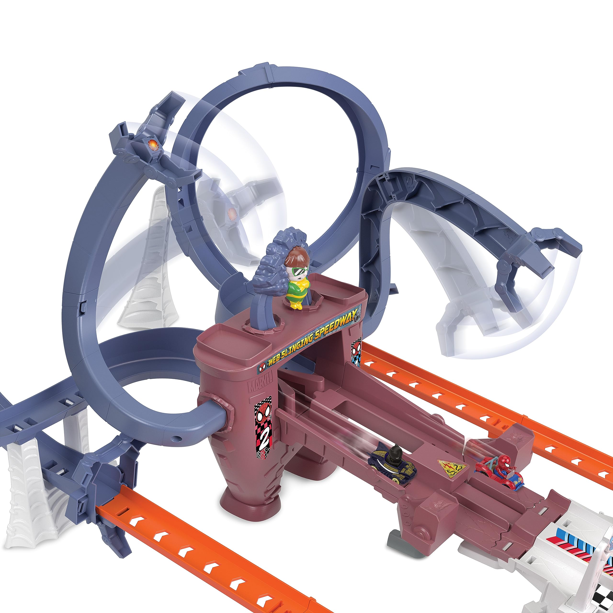 hot-wheels-racerverse-piste-mobile-spider-man-coffret-2-voitures image 4
