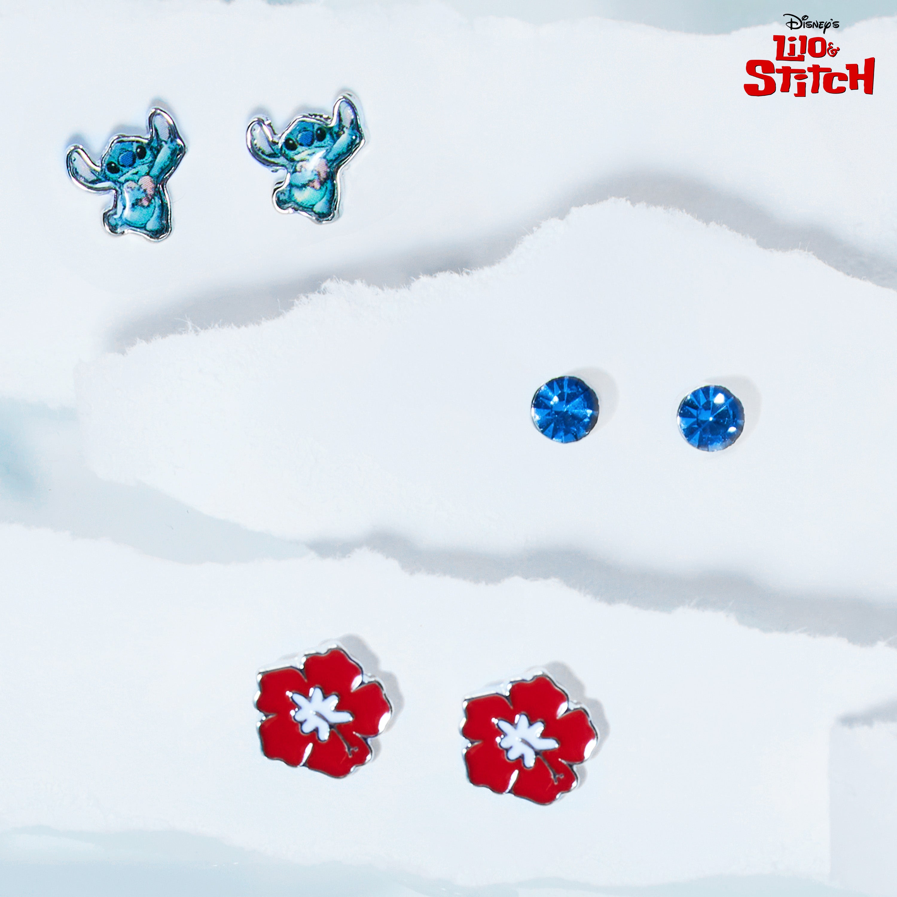 disney-stitch-boucles-d-oreilles-fille-3-paires-clous image 2
