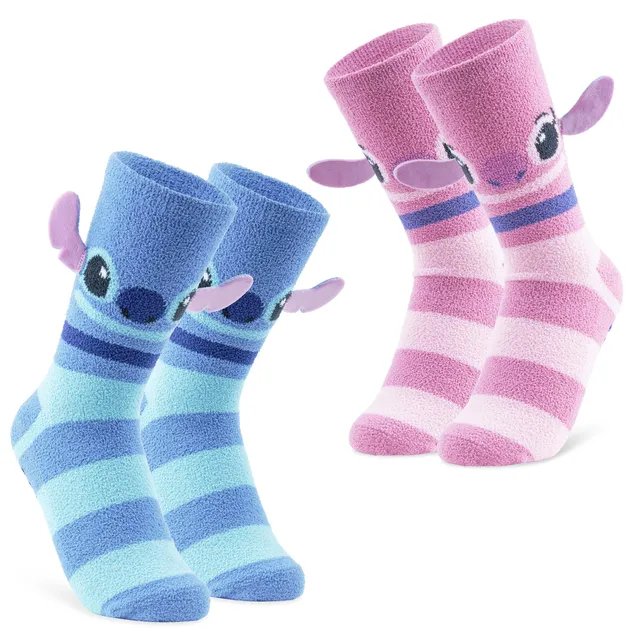 disney-stitch-chaussettes-pilou-femme-lot-2-polaire image 1