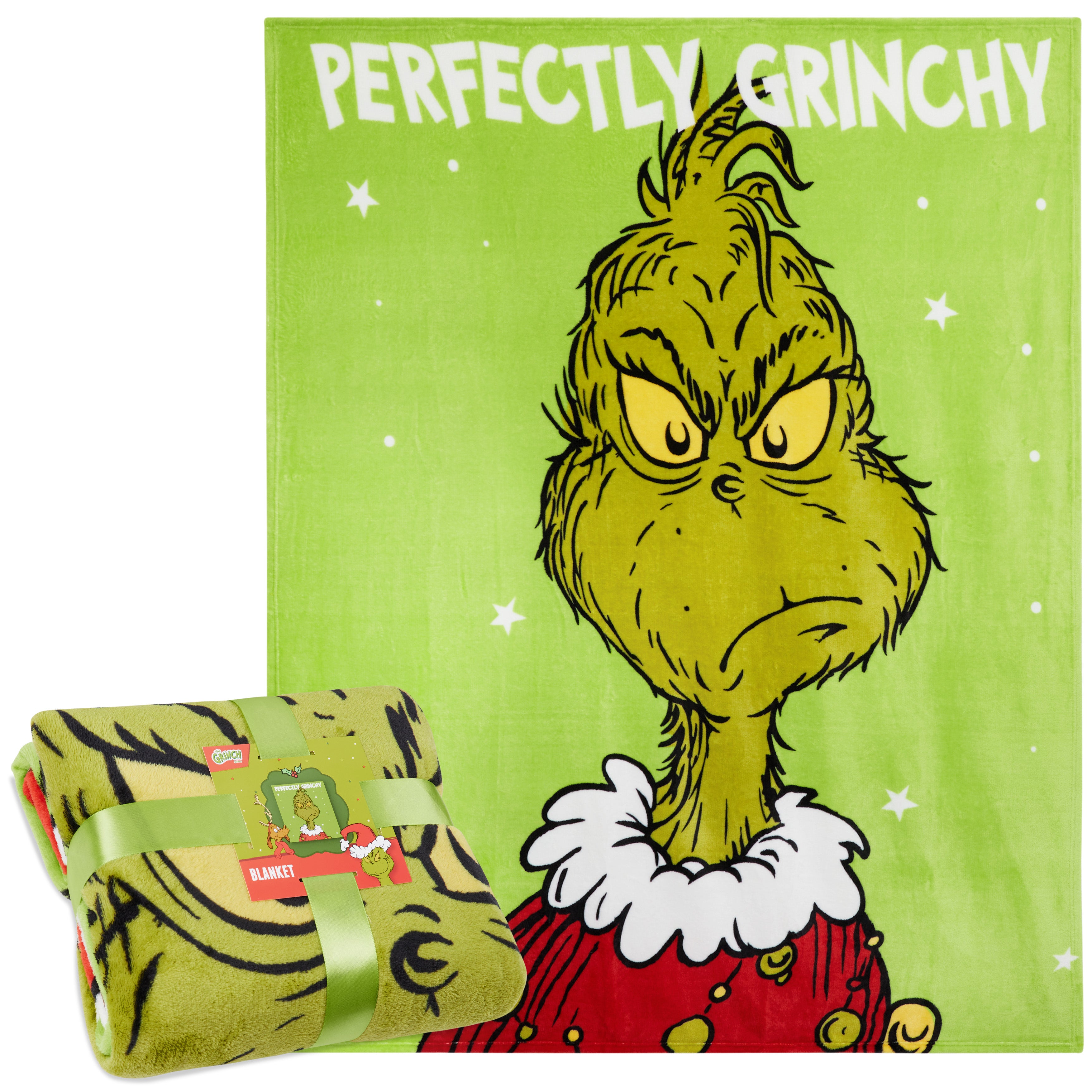 grinch-plaid-polaire-150x130-cm-couverture-canap-festive image 1