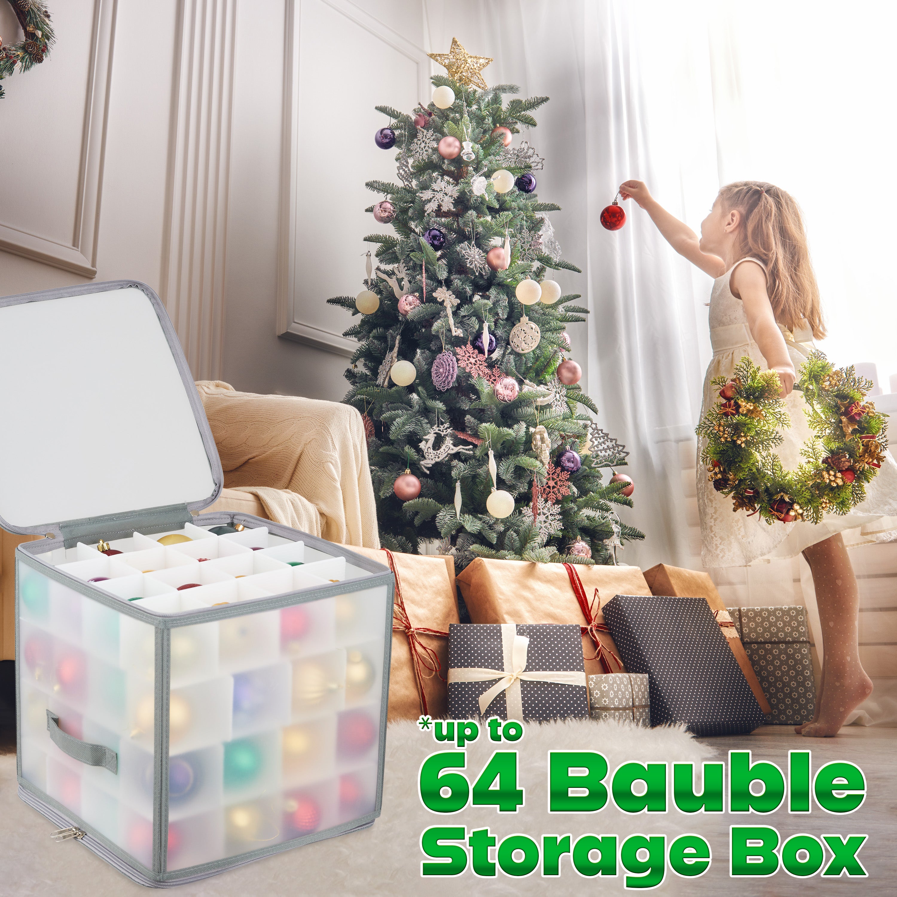 deco-express-bo-te-rangement-boules-no-l-blanche-casiers image 2
