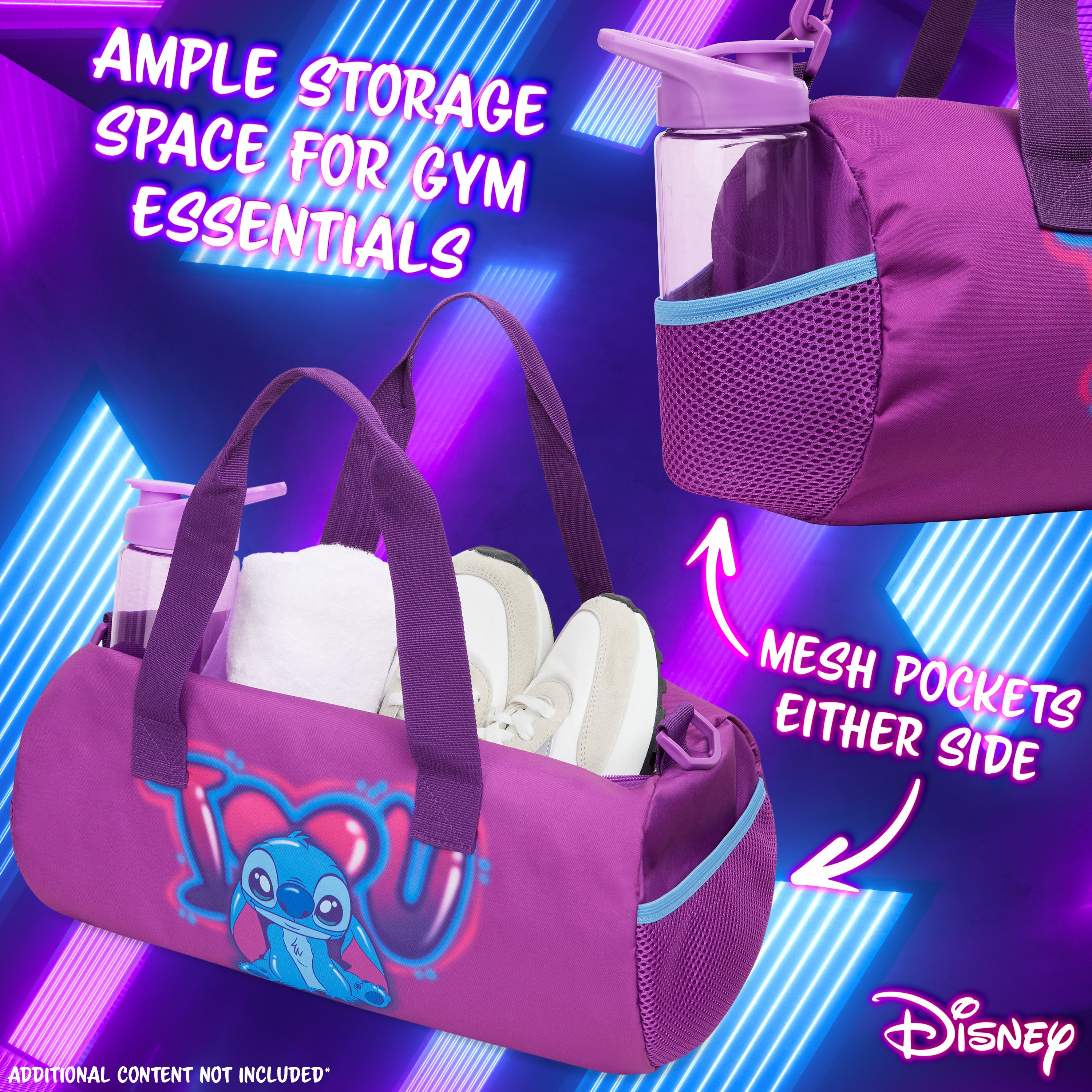 stitch-sac-sport-enfant-violet-40x20x20-cm-2-poches image 4