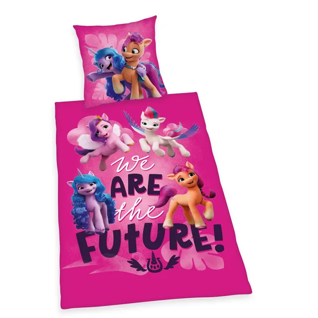 my-little-pony-herding-parure-de-lit-coton-rose-135x200-cm image 1