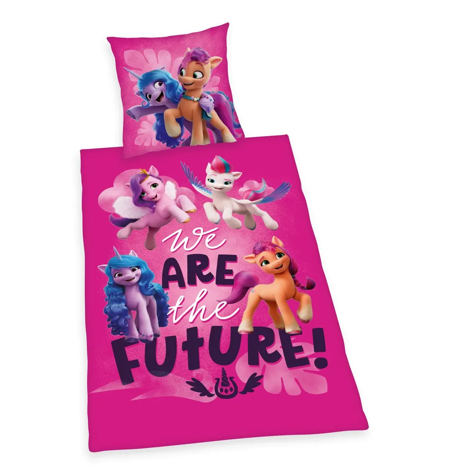 my-little-pony-herding-parure-de-lit-coton-rose-135x200-cm image 1