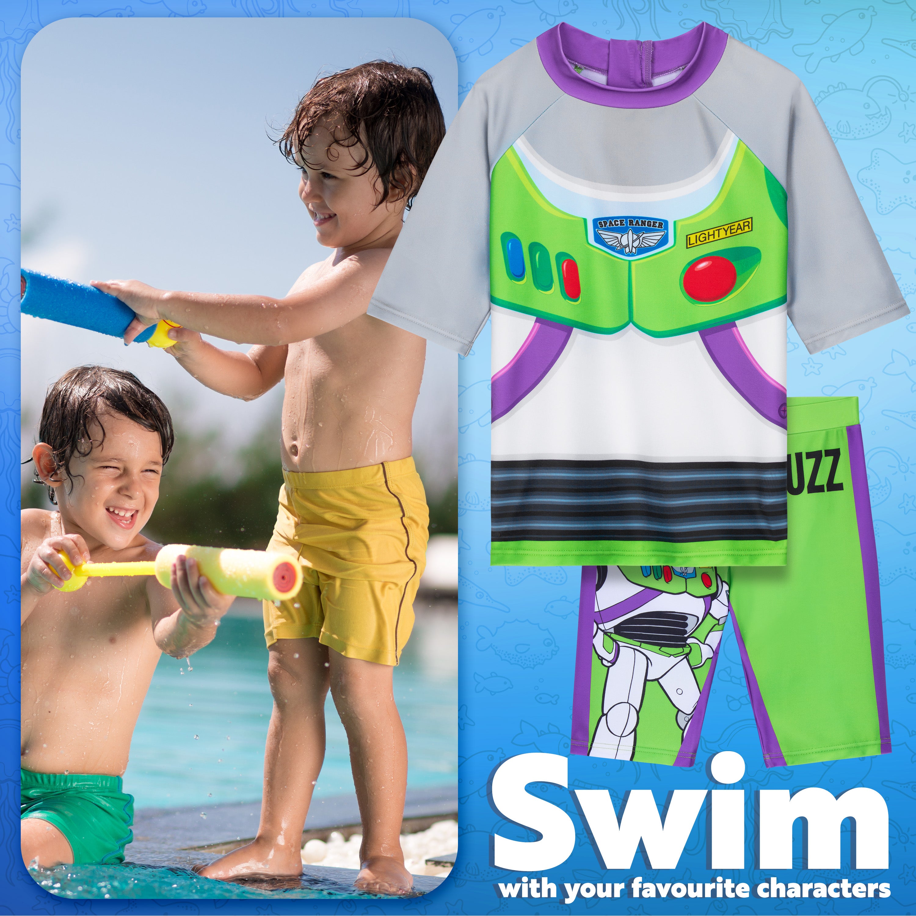 buzz-l-clair-maillot-bain-gar-on-2-pi-ces-rash-guard image 3
