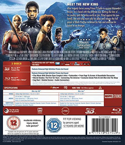 marvel-black-panther-blu-ray-3d-blu-ray-2d-film-import image 8