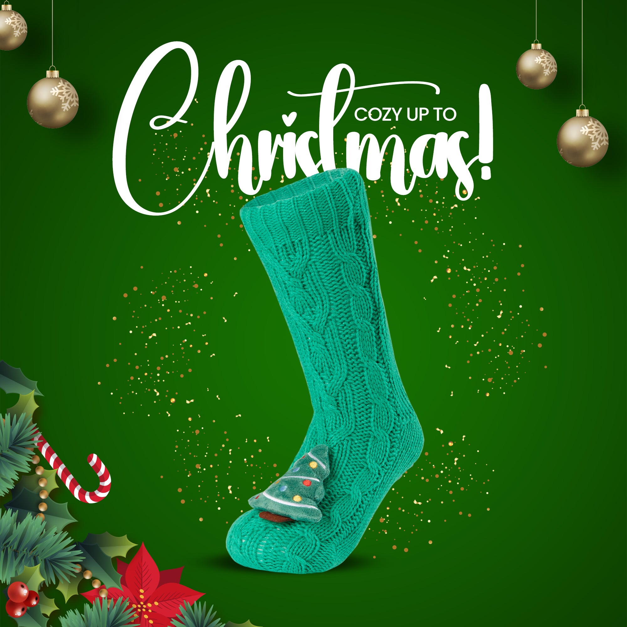 citycomfort-sapin-chaussettes-pilou-femme-noel-antidesrapantes image 2