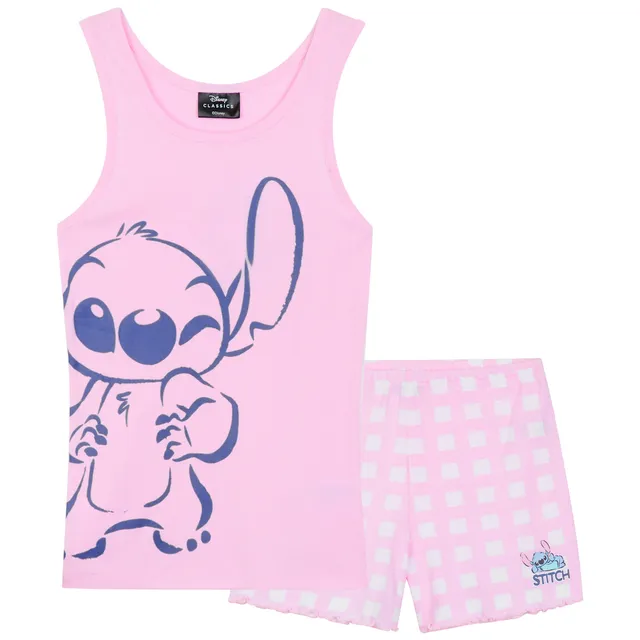 disney-stitch-pyjama-short-fille-2-pi-ces-coton-9-10-ans image 1