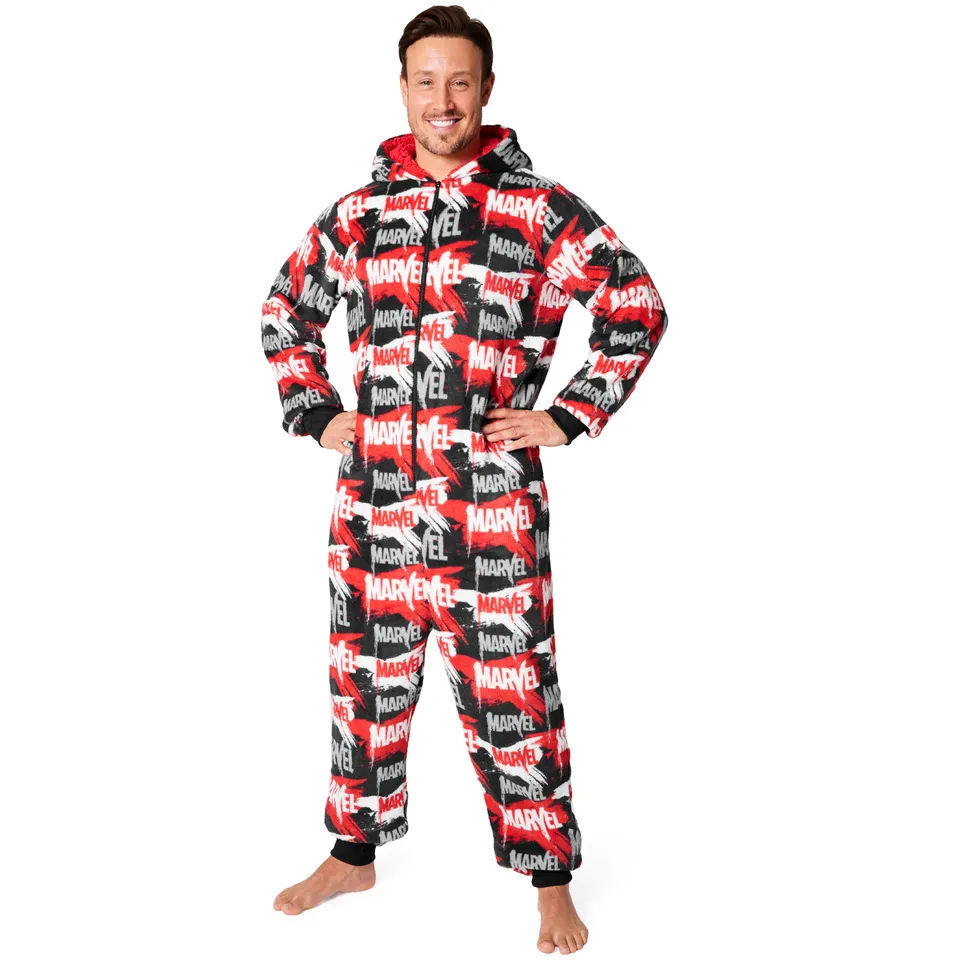 marvel-onesie-homme-polaire-capuche-multi-taille-l image 1
