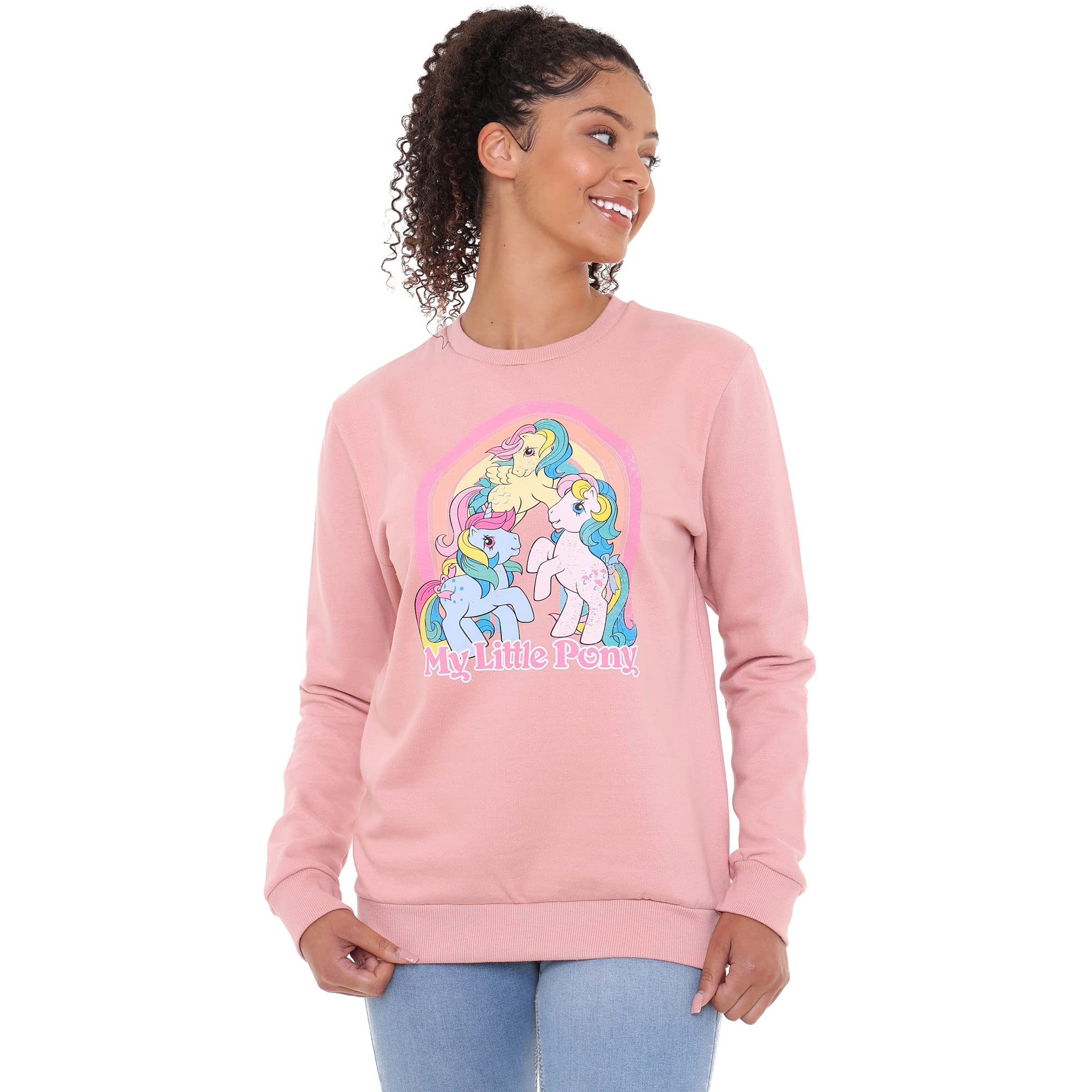 my-little-pony-tripple-ponies-sweat-femme-rose-fonc-s image 3