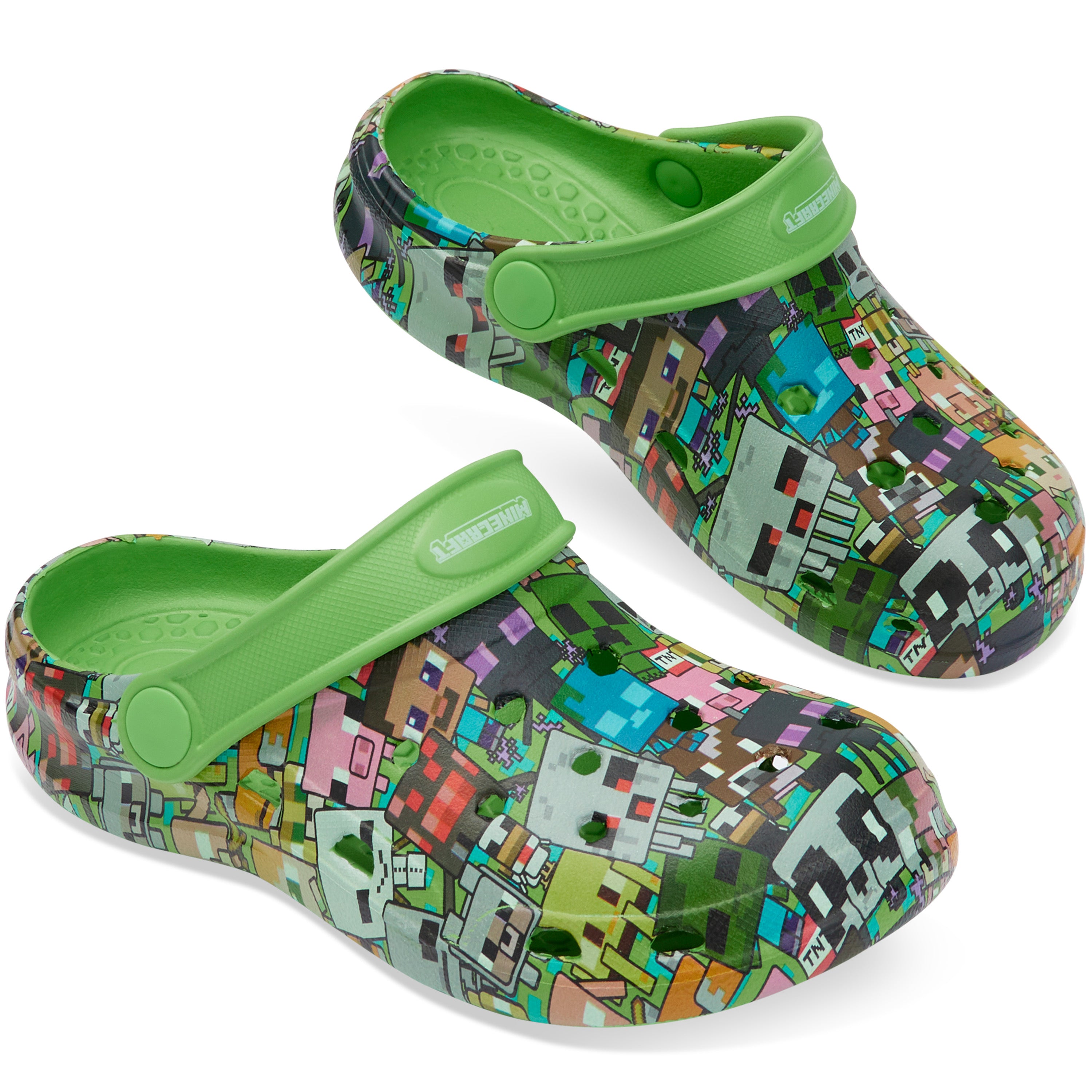 minecraft-sabots-enfant-claquettes-t-caoutchouc-jardin-plage image 1
