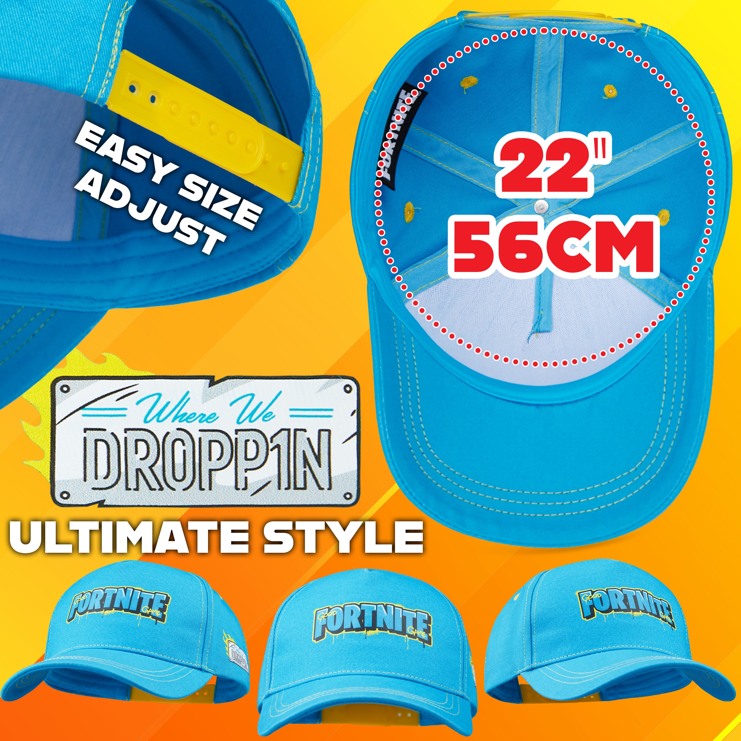 fortnite-casquette-enfant-baseball-r-glable-gamer image 6