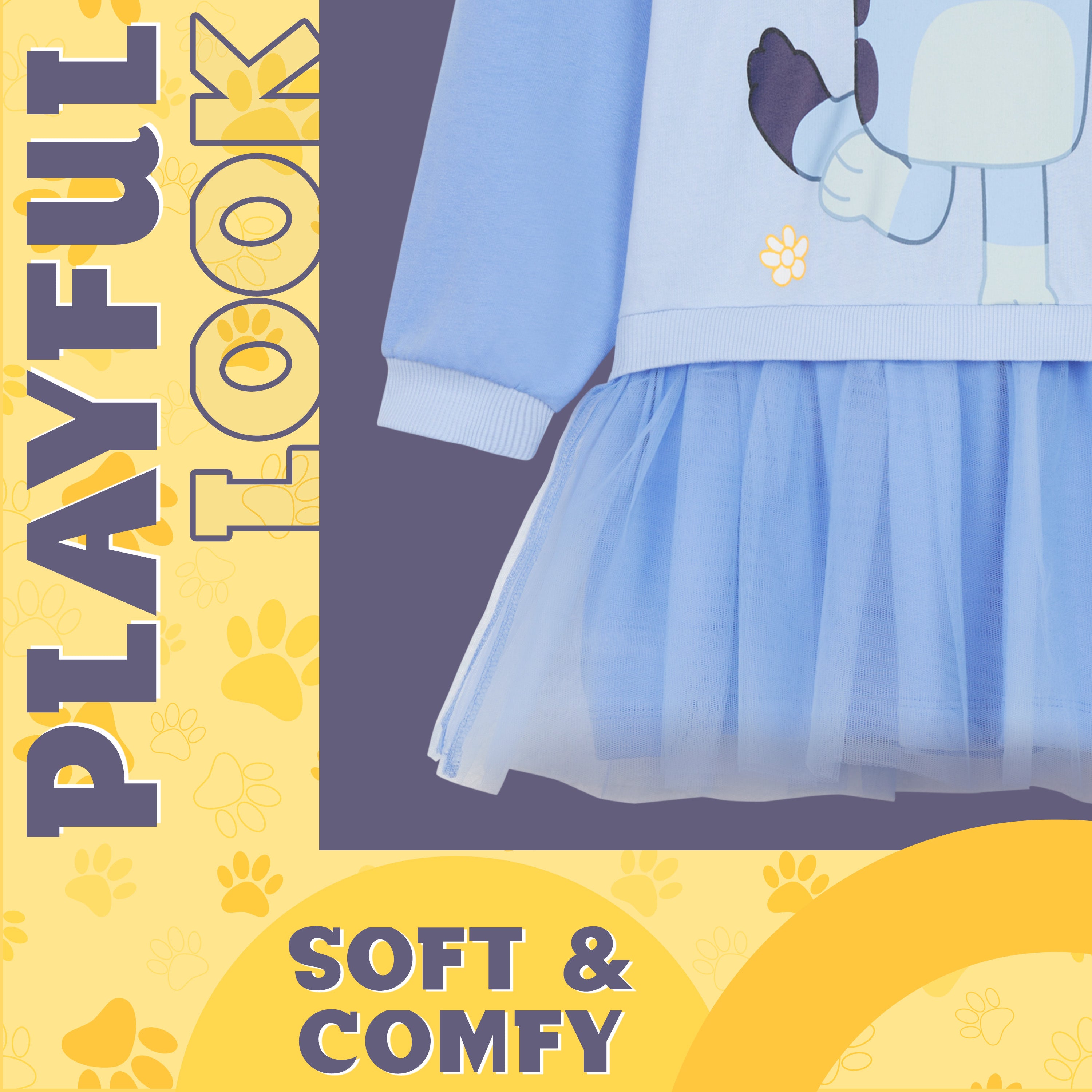 get-trend-girls-robe-bluey-fille-pull-tutu-2-8-ans image 5