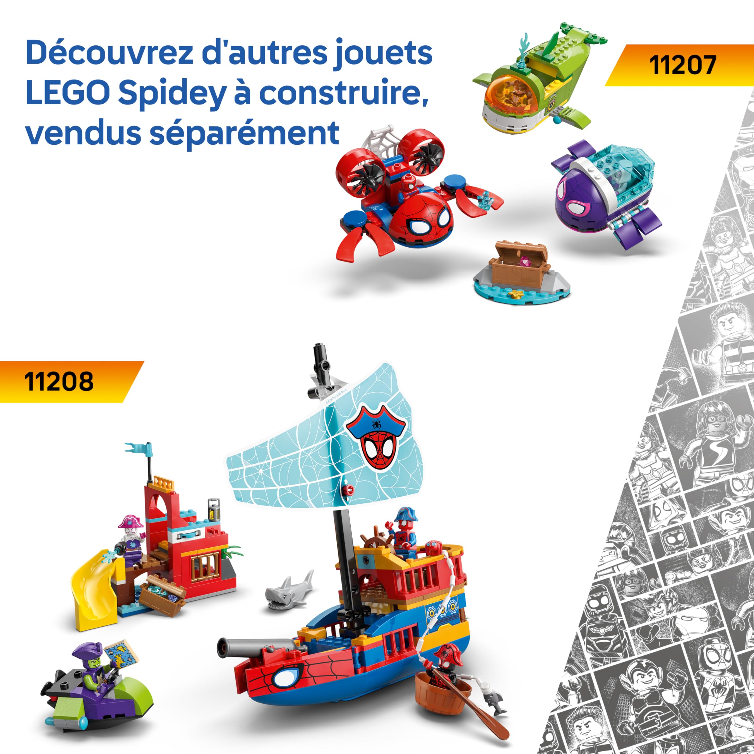 lego-marvel-spidey-11206-moto-contre-rhino-set-61-pi-ces image 7