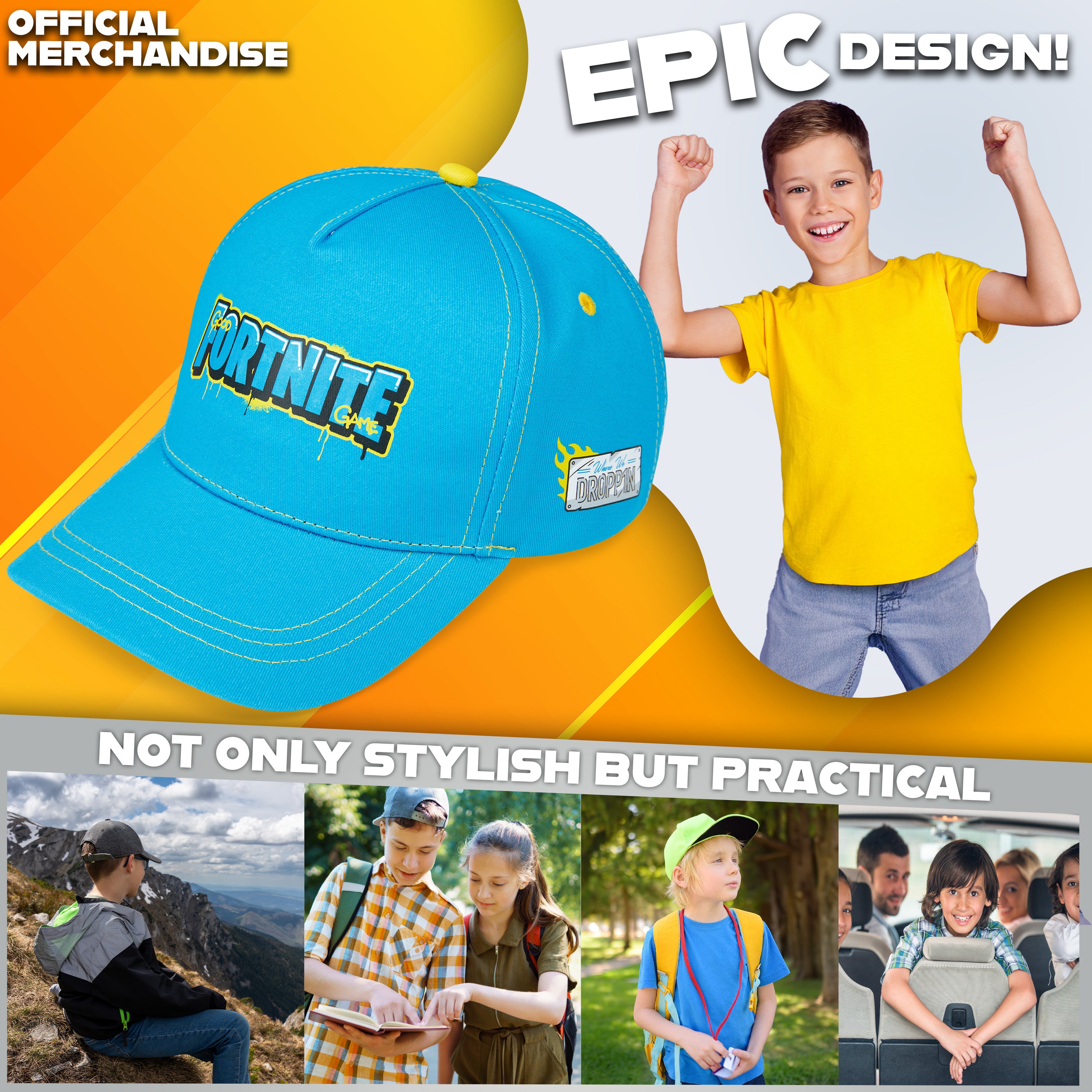 fortnite-casquette-enfant-baseball-r-glable-gamer image 3