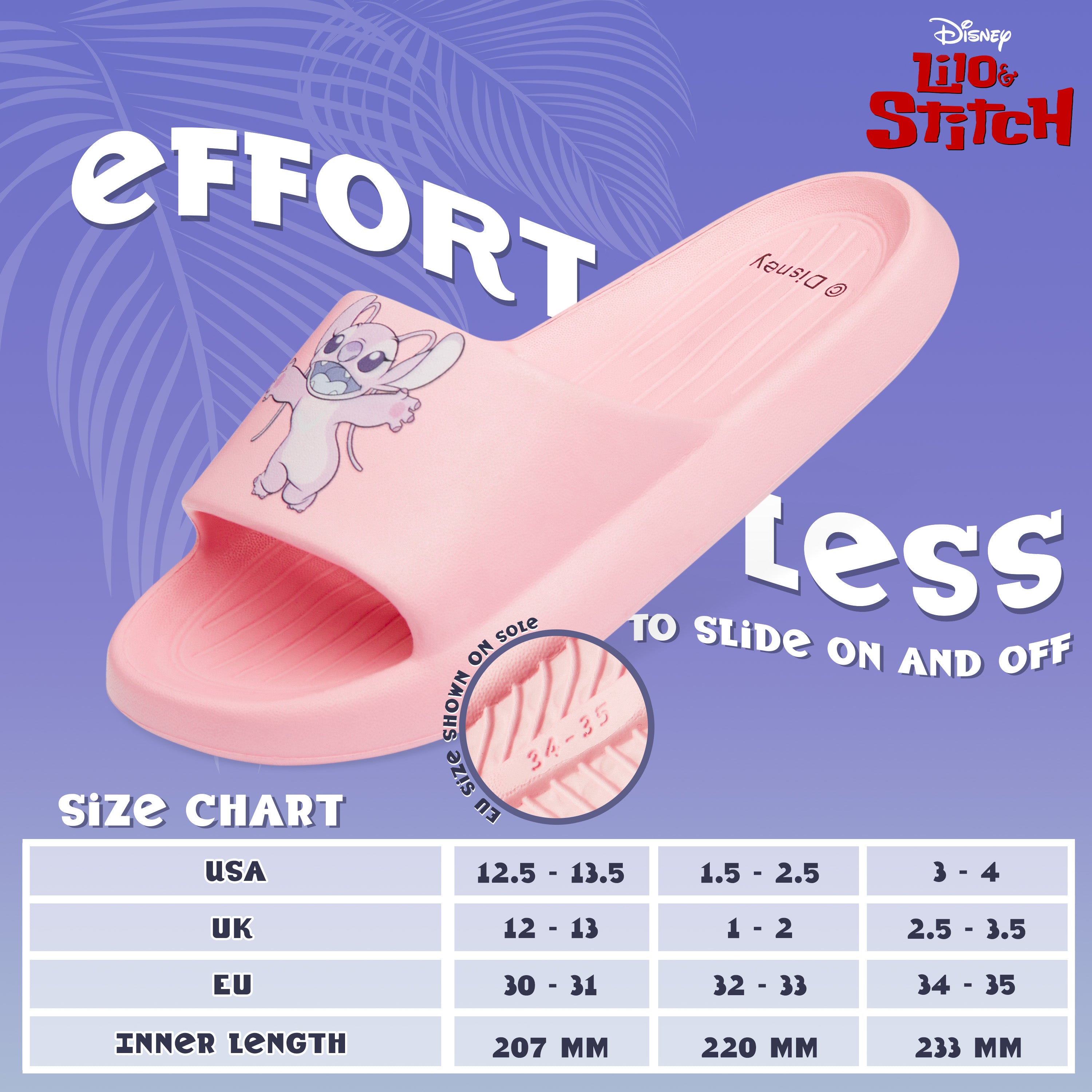 disney-stitch-sliders-fille-claquettes-rose-angel-2-5-3-5 image 6